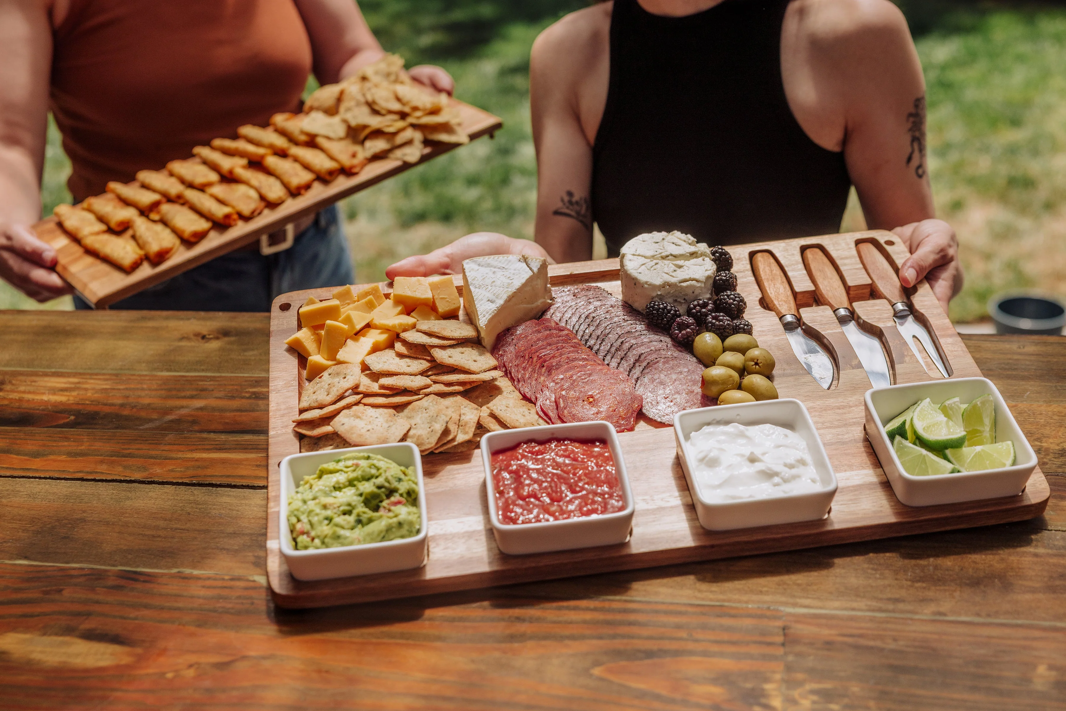 Picada Tapas & Cheese Board Set with Dip Bowls - Image 4