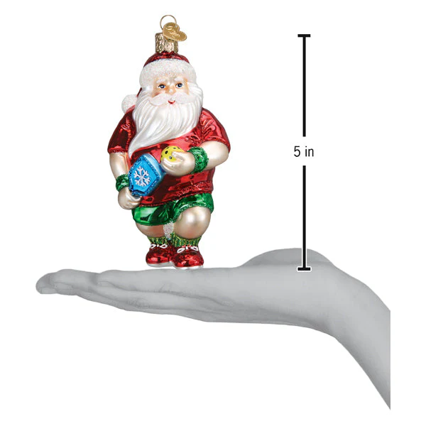 Pickleball Santa Christmas Ornament - Image 6