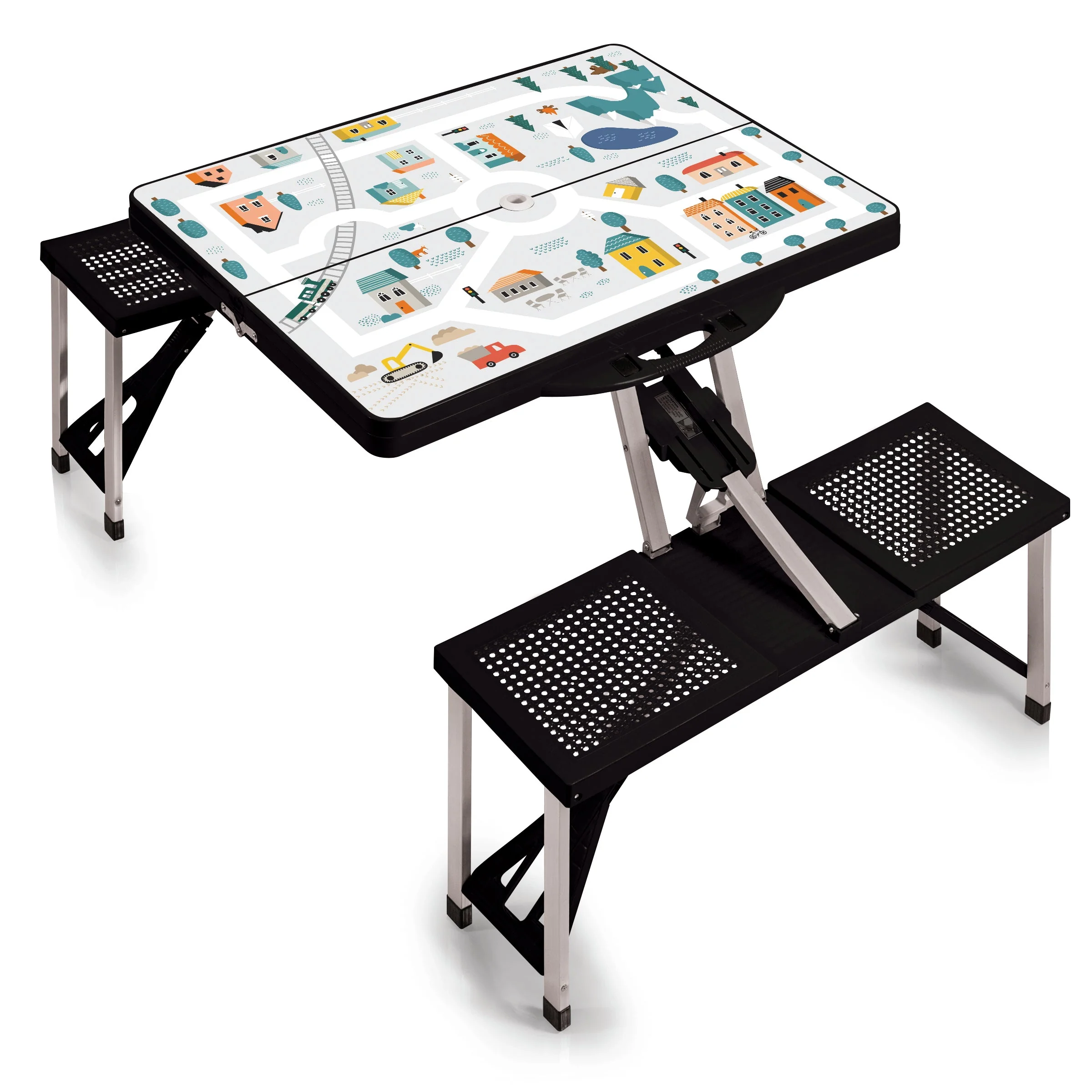 Picnic Table Portable Folding Table with Seats - Image 11