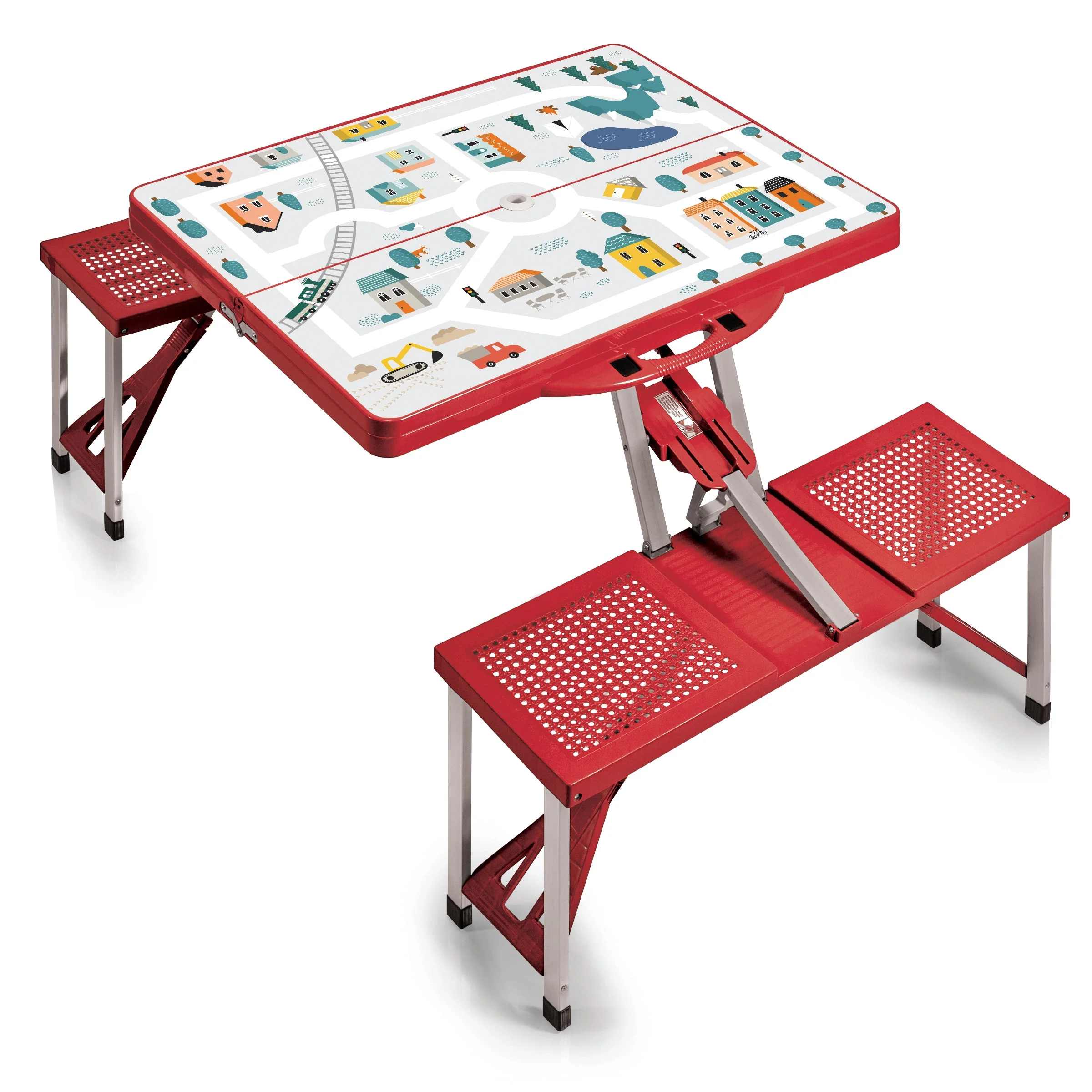 Picnic Table Portable Folding Table with Seats - Image 5