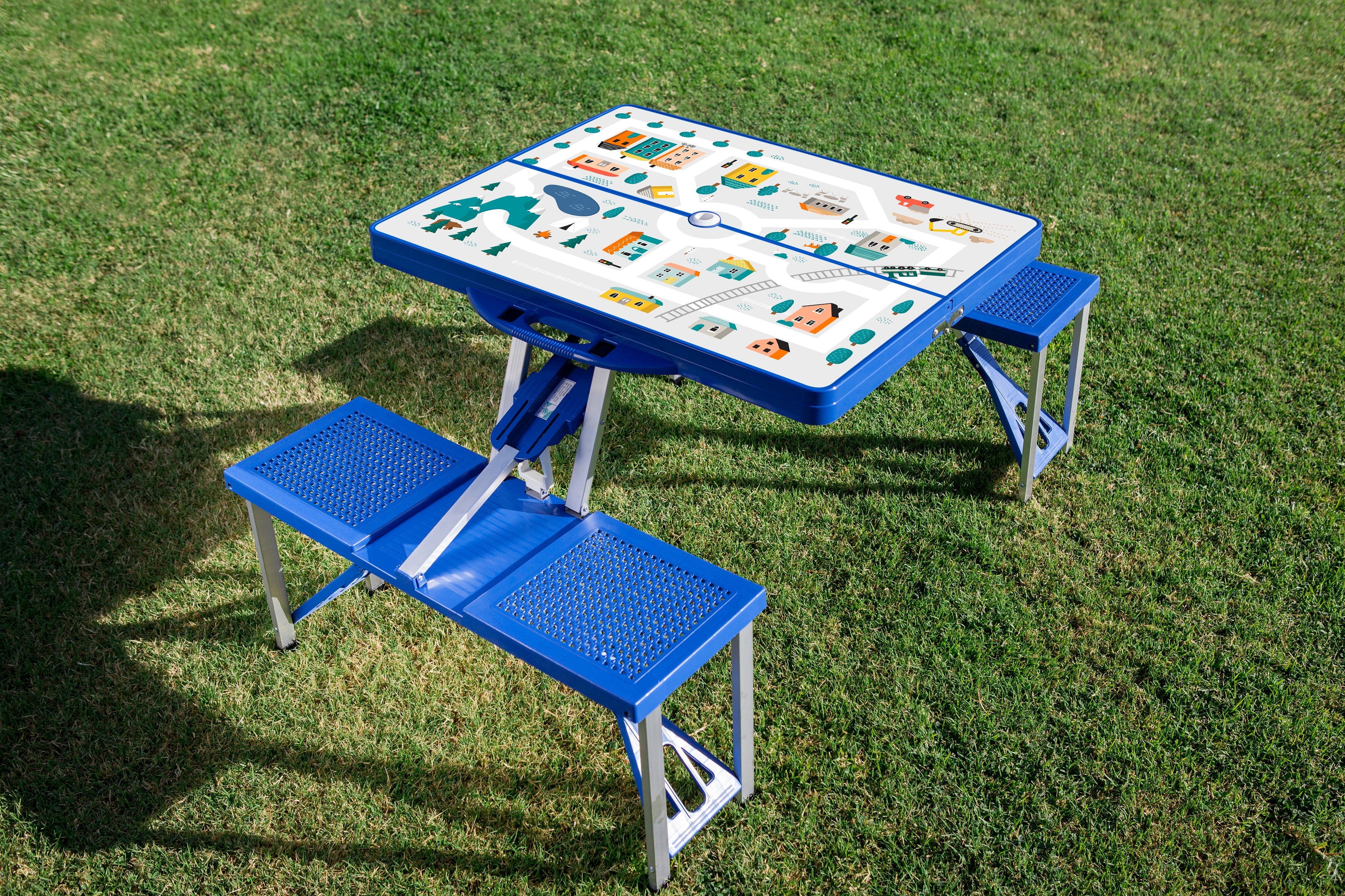 Picnic Table Portable Folding Table with Seats - Image 9