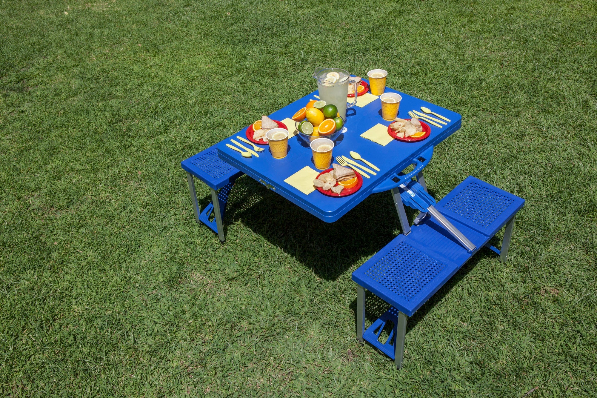 Picnic Table Portable Folding Table with Seats - Image 24