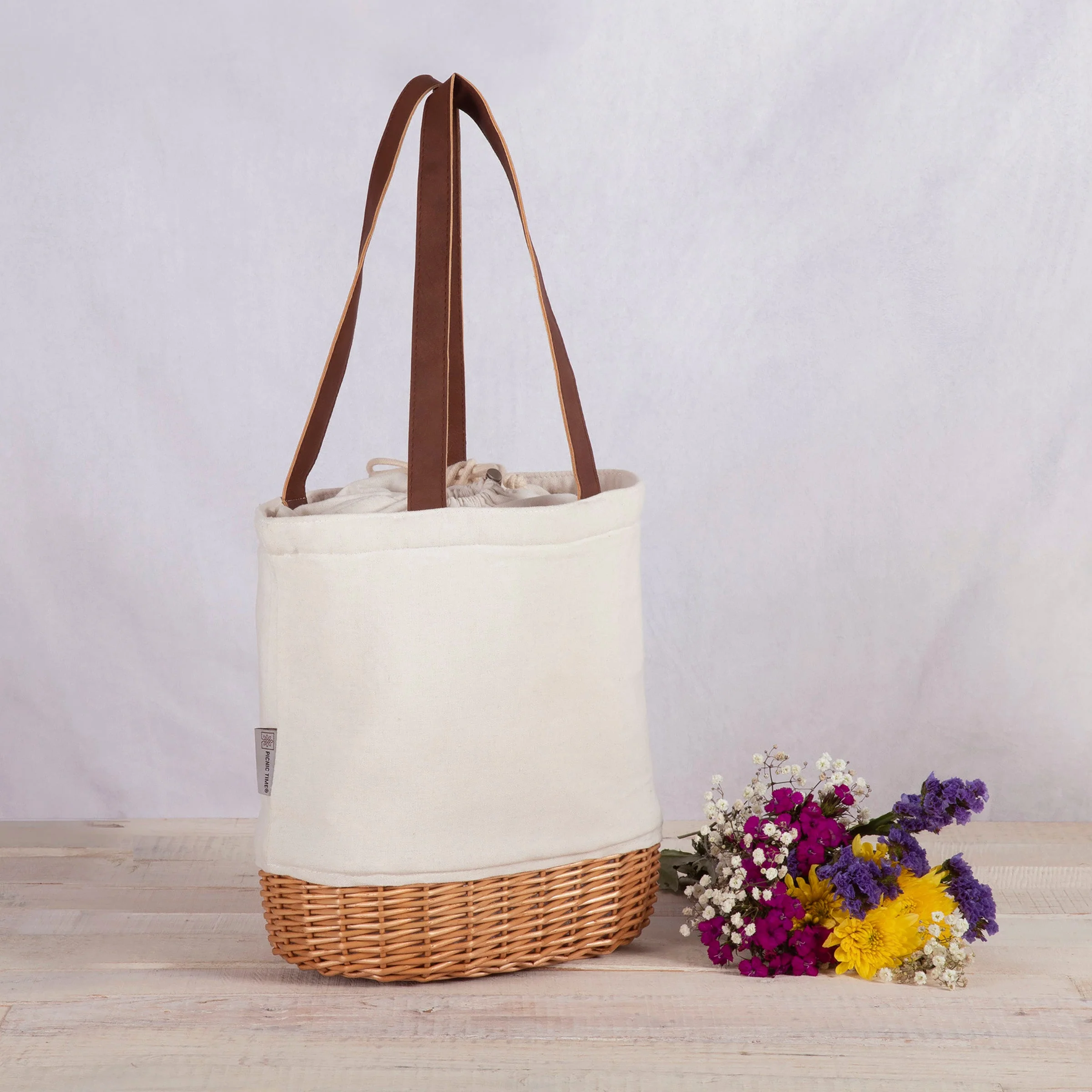 Pico Willow and Canvas Lunch Basket - Image 2