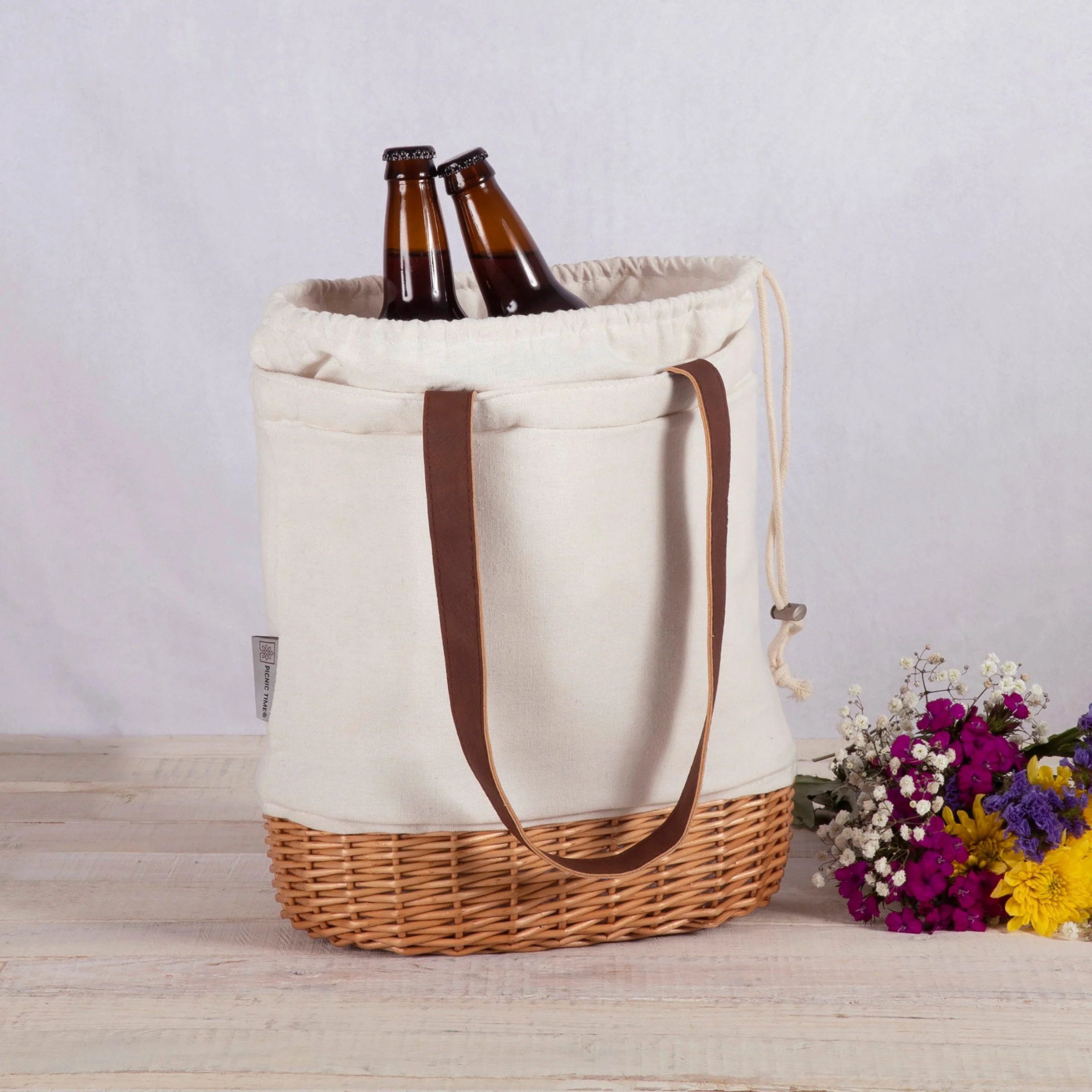 Pico Willow and Canvas Lunch Basket - Image 3