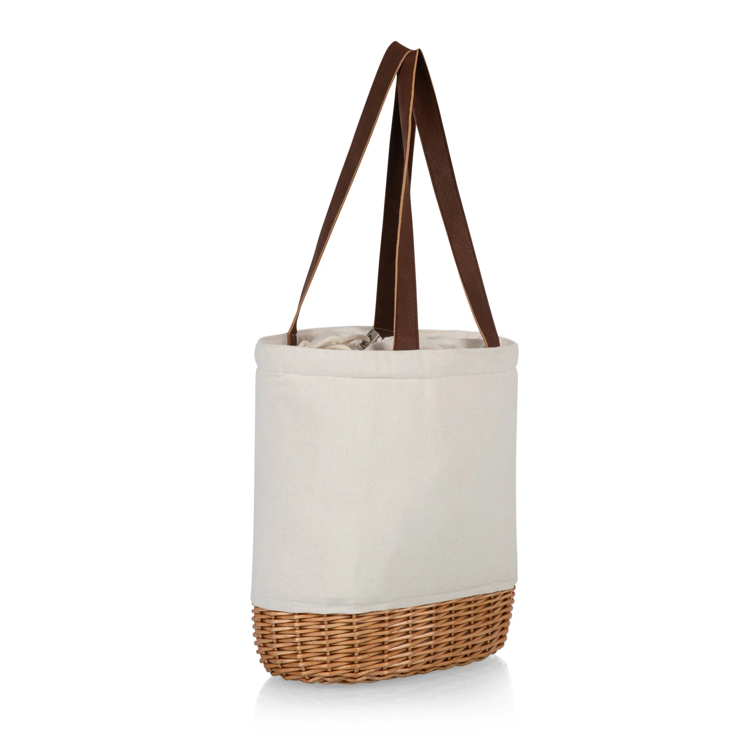 Pico Willow and Canvas Lunch Basket - Image 5
