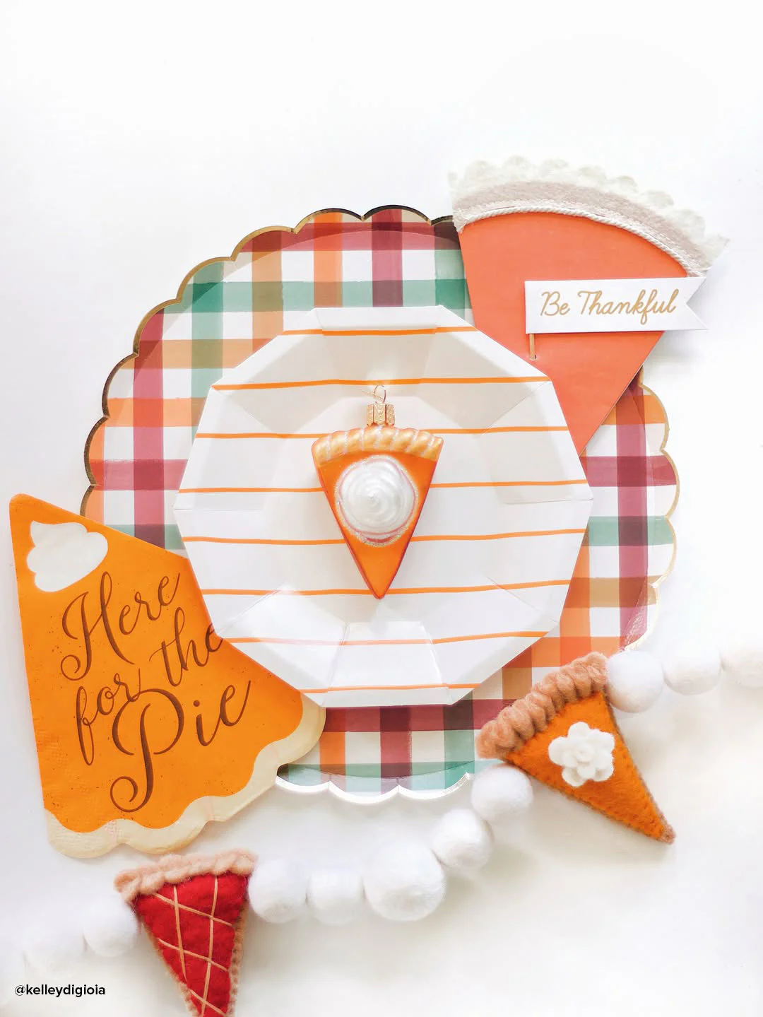 Piece Of Pumpkin Pie Christmas Ornament - Image 3