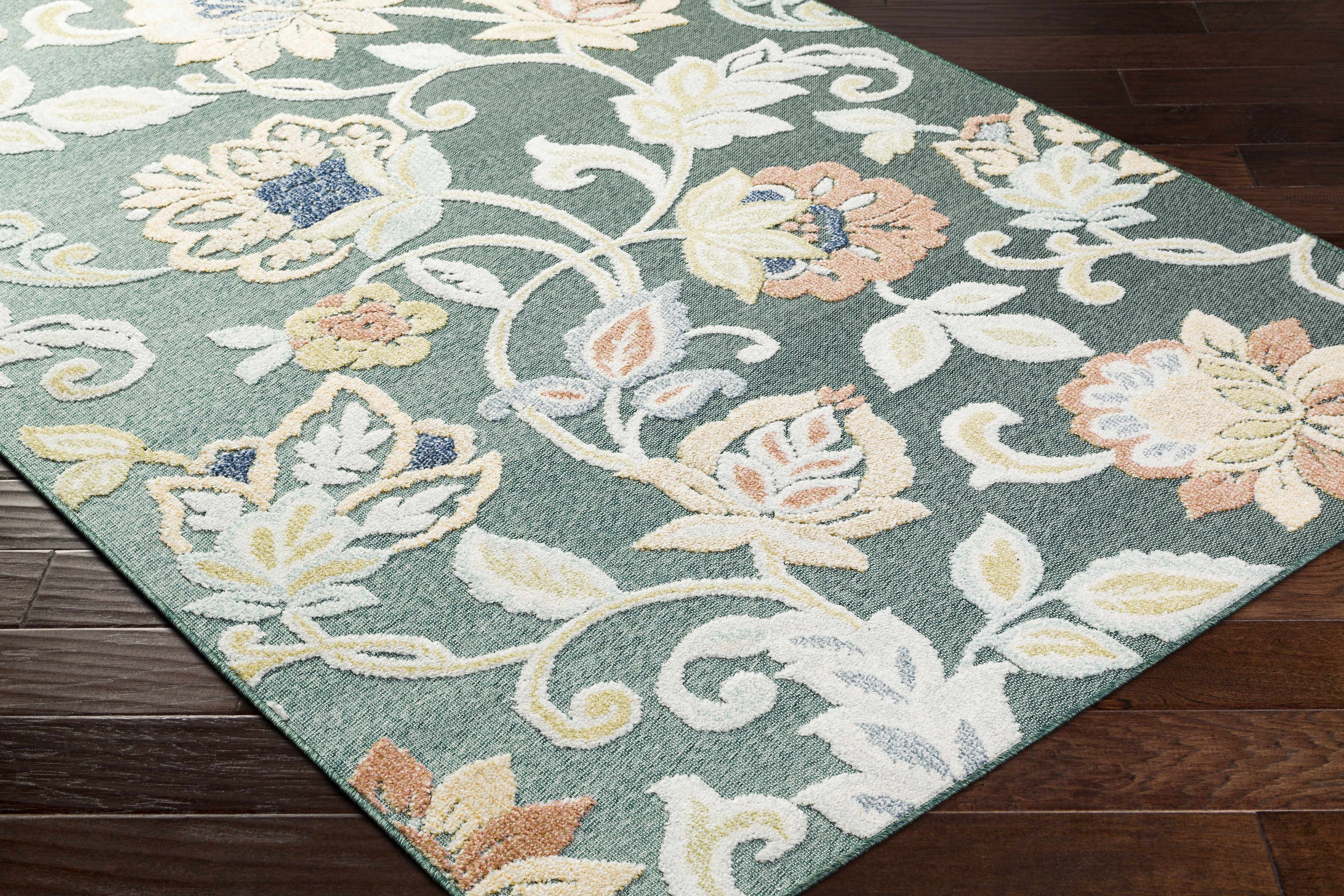 Piers Medium Green Area Rug - Image 3