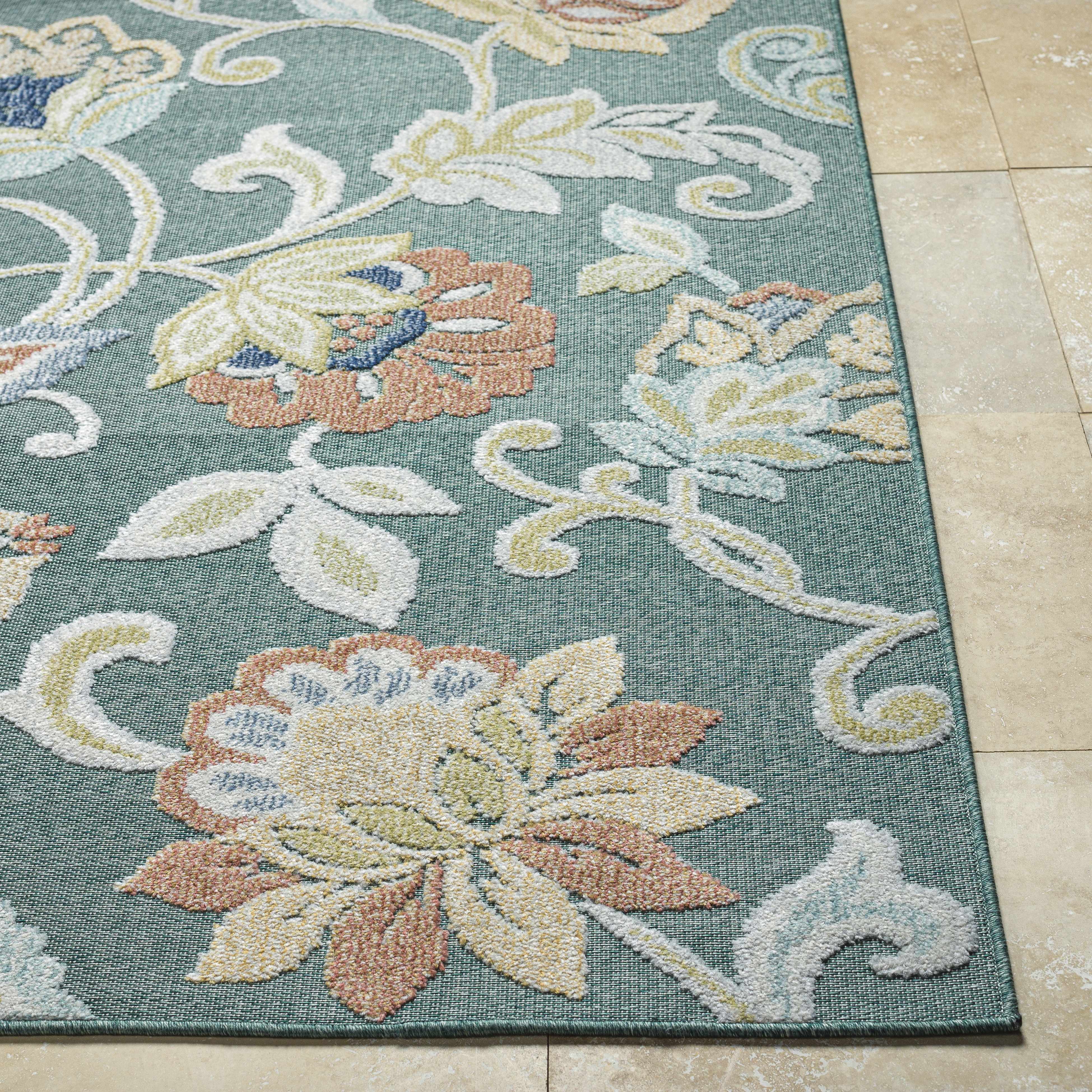 Piers Medium Green Area Rug - Image 4