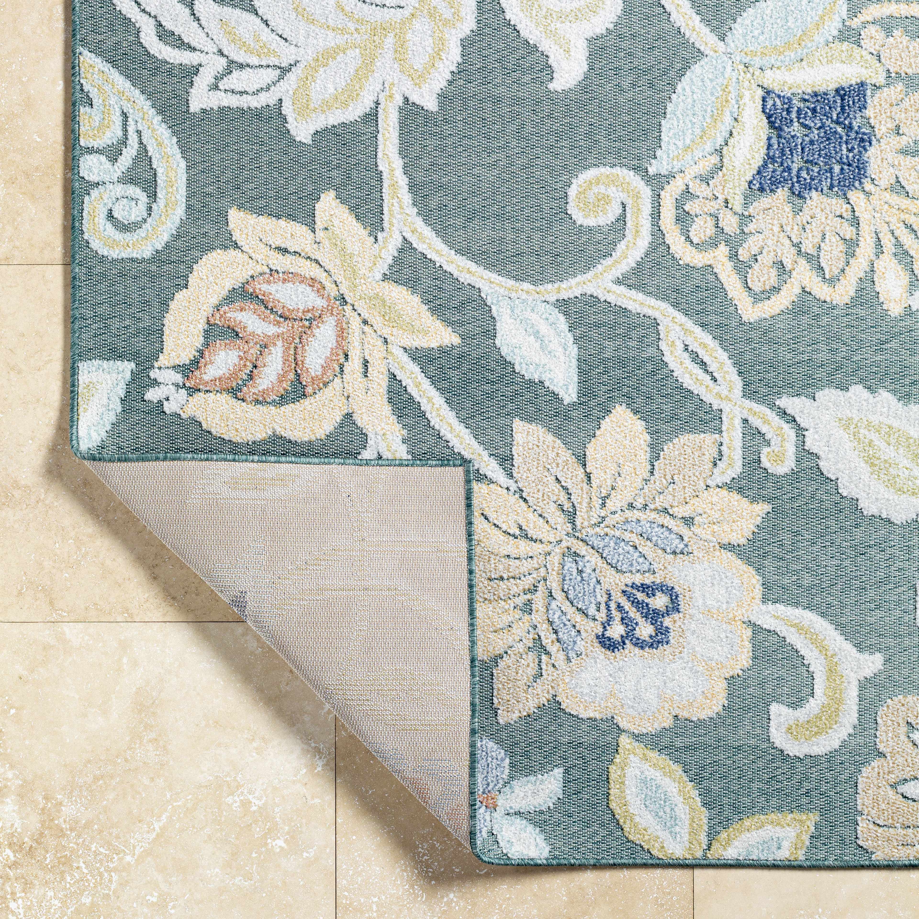 Piers Medium Green Area Rug - Image 5