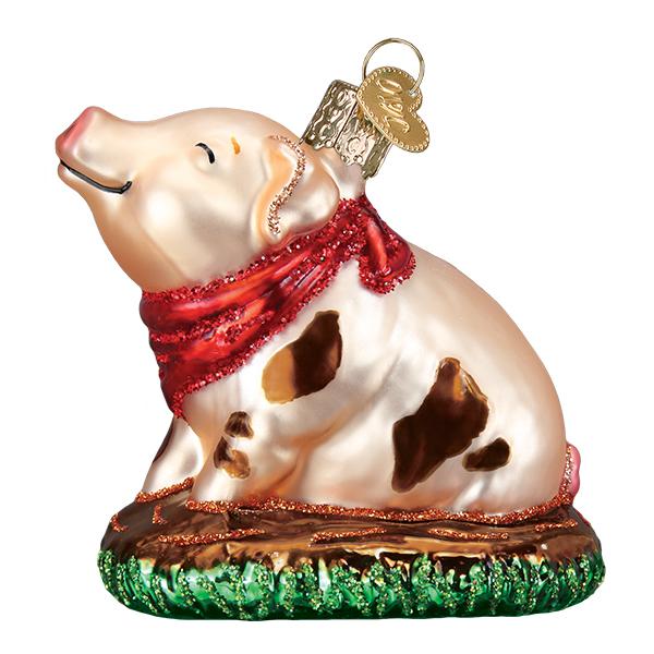 Piggy In The Puddle Christmas Ornament by Old World Christmas - Image 3