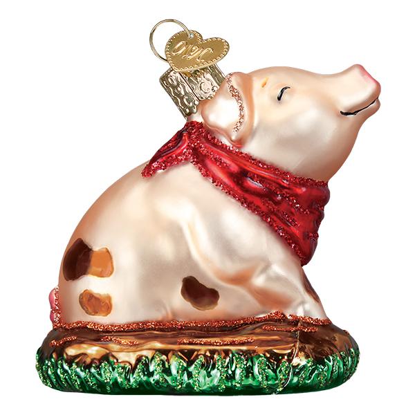 Piggy In The Puddle Christmas Ornament by Old World Christmas - Image 4