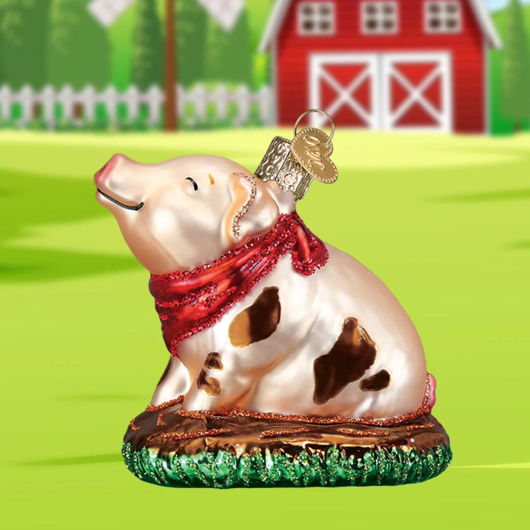 Piggy In The Puddle Christmas Ornament by Old World Christmas - Image 6