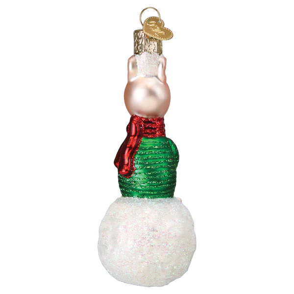 Piglet On Snowball Christmas Ornament - Image 4