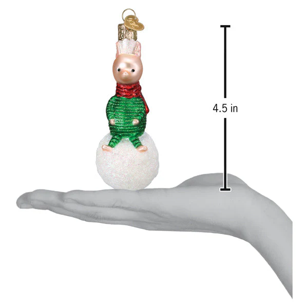 Piglet On Snowball Christmas Ornament - Image 6