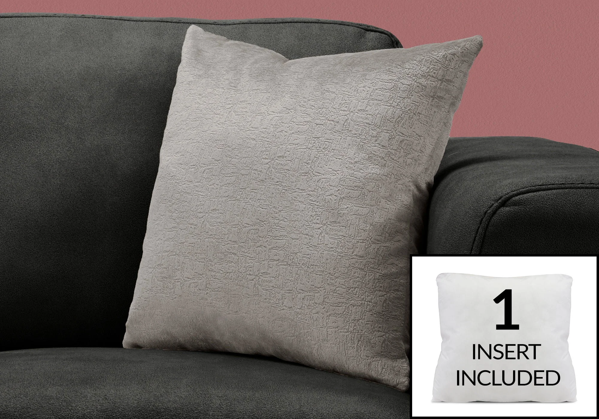 Pillow Square, Insert Included, Decorative Throw, Hypoallergenic - Image 8