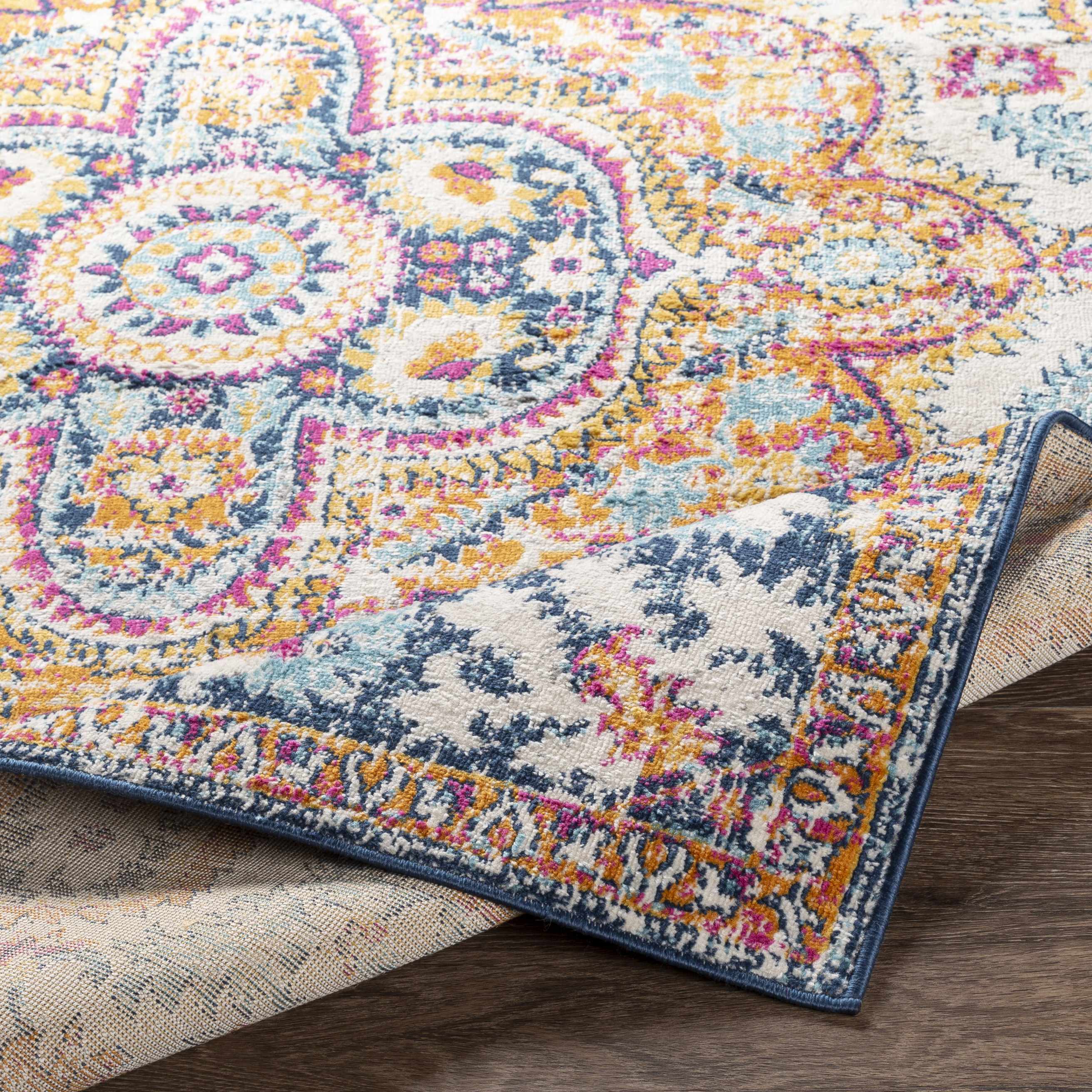 Pimperne Traditional Medallion Area Rug - Image 6