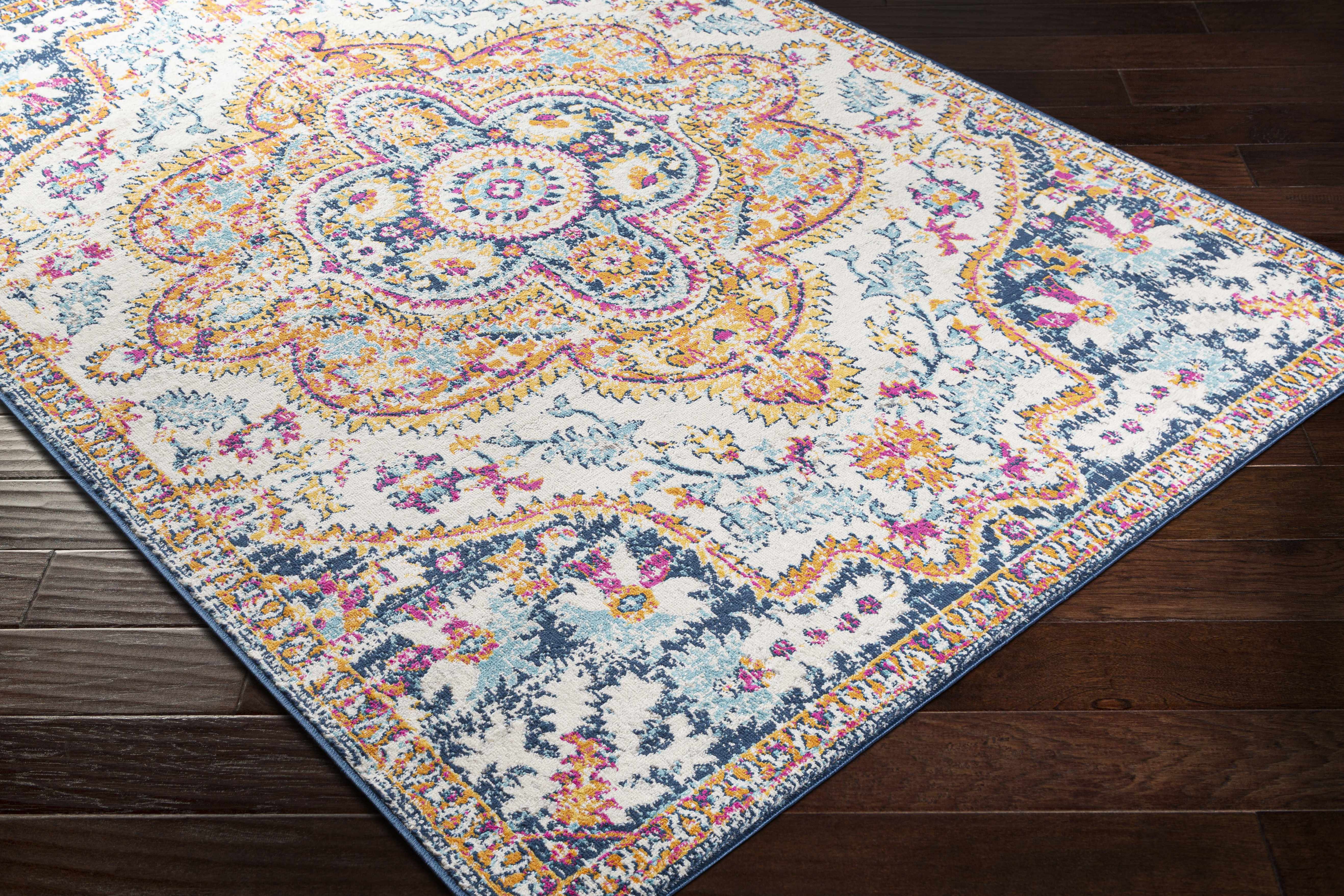 Pimperne Traditional Medallion Area Rug - Image 7
