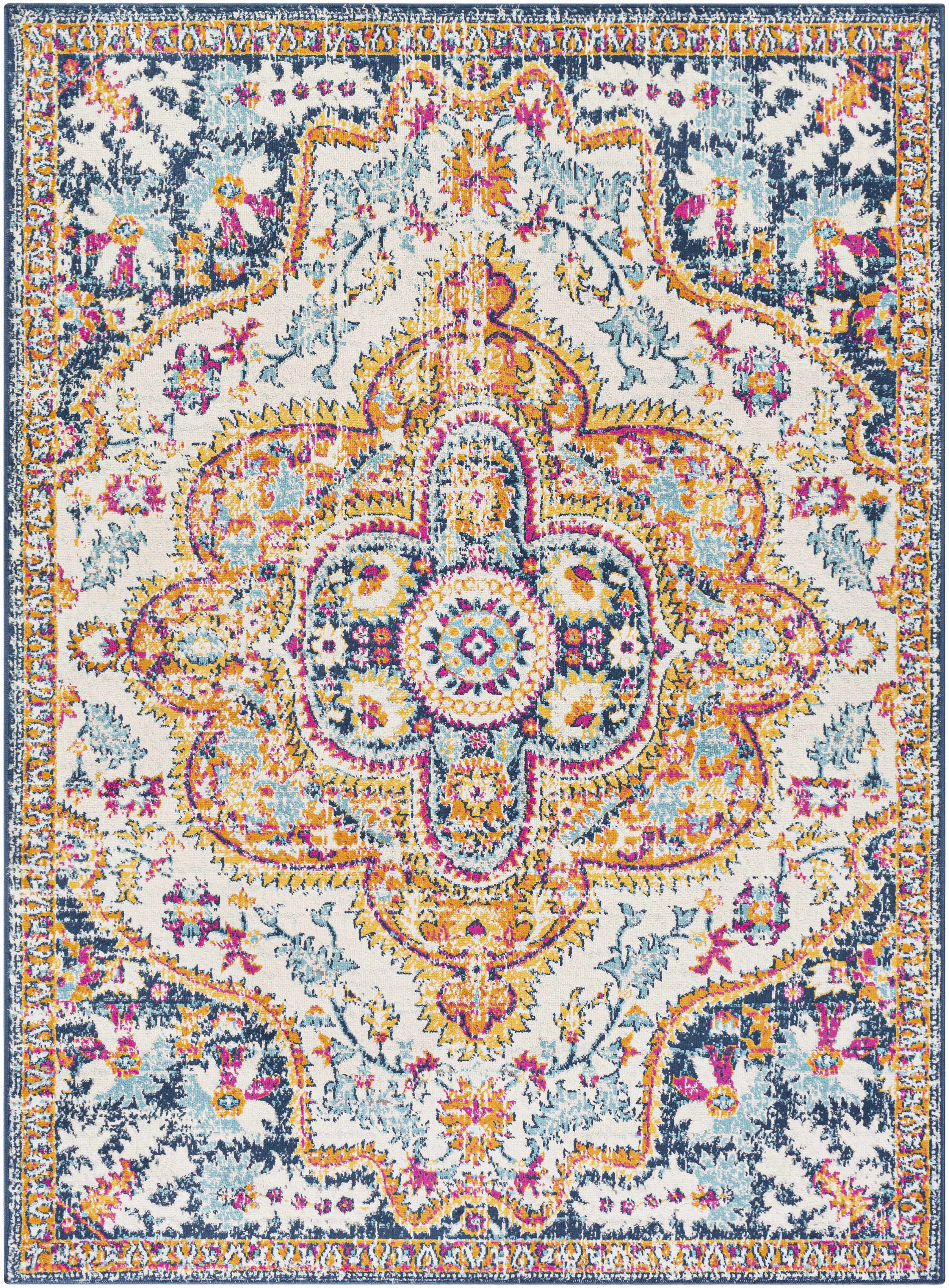 Pimperne Traditional Medallion Area Rug - Image 9