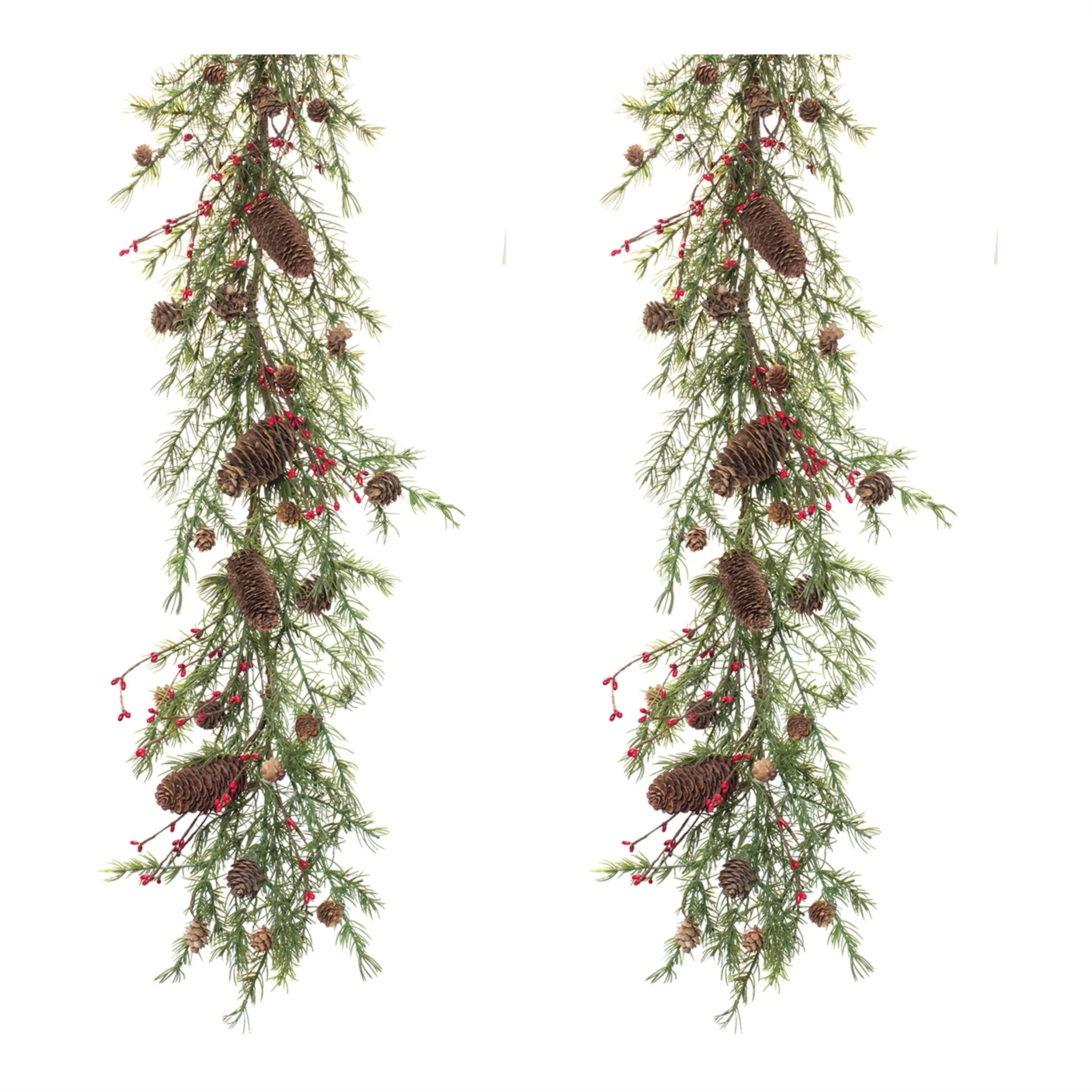 Pine Cone Berry Twig Garland (Set of 2) - Image 4