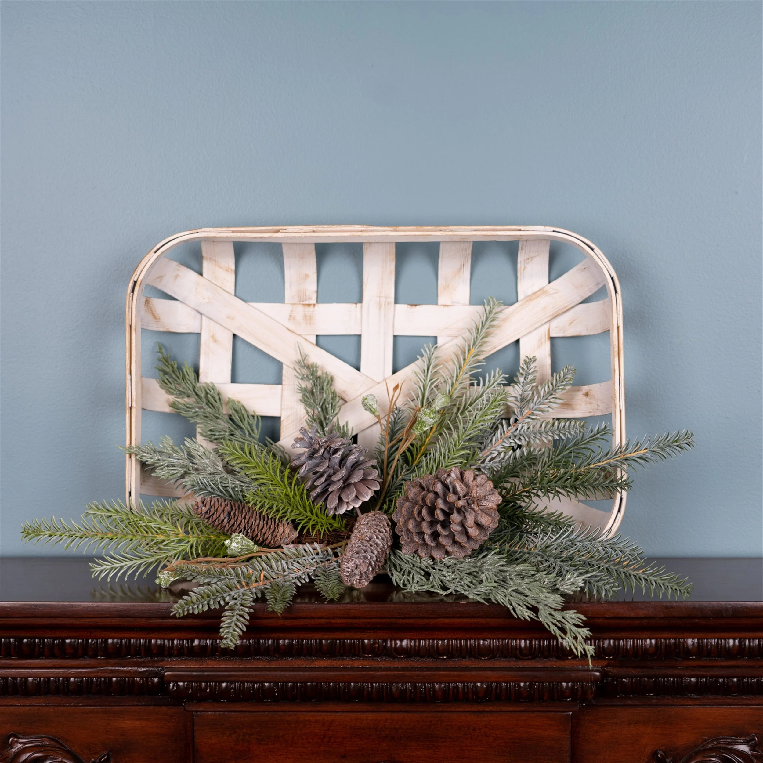 Pine Cone Wood Wall Hanging 20.5"H - Image 2