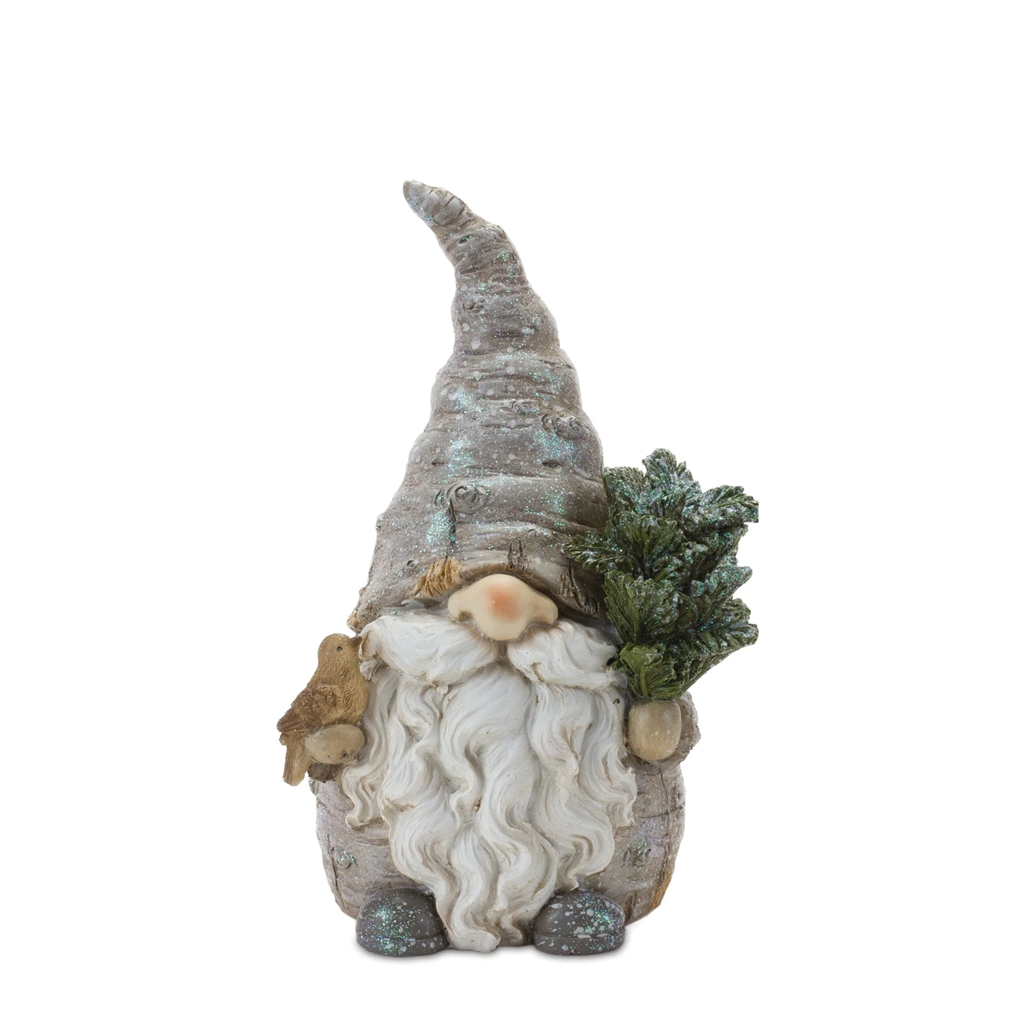 Pine Tree Trunk Gnome with Wreath Accent (Set of 2) - Image 2