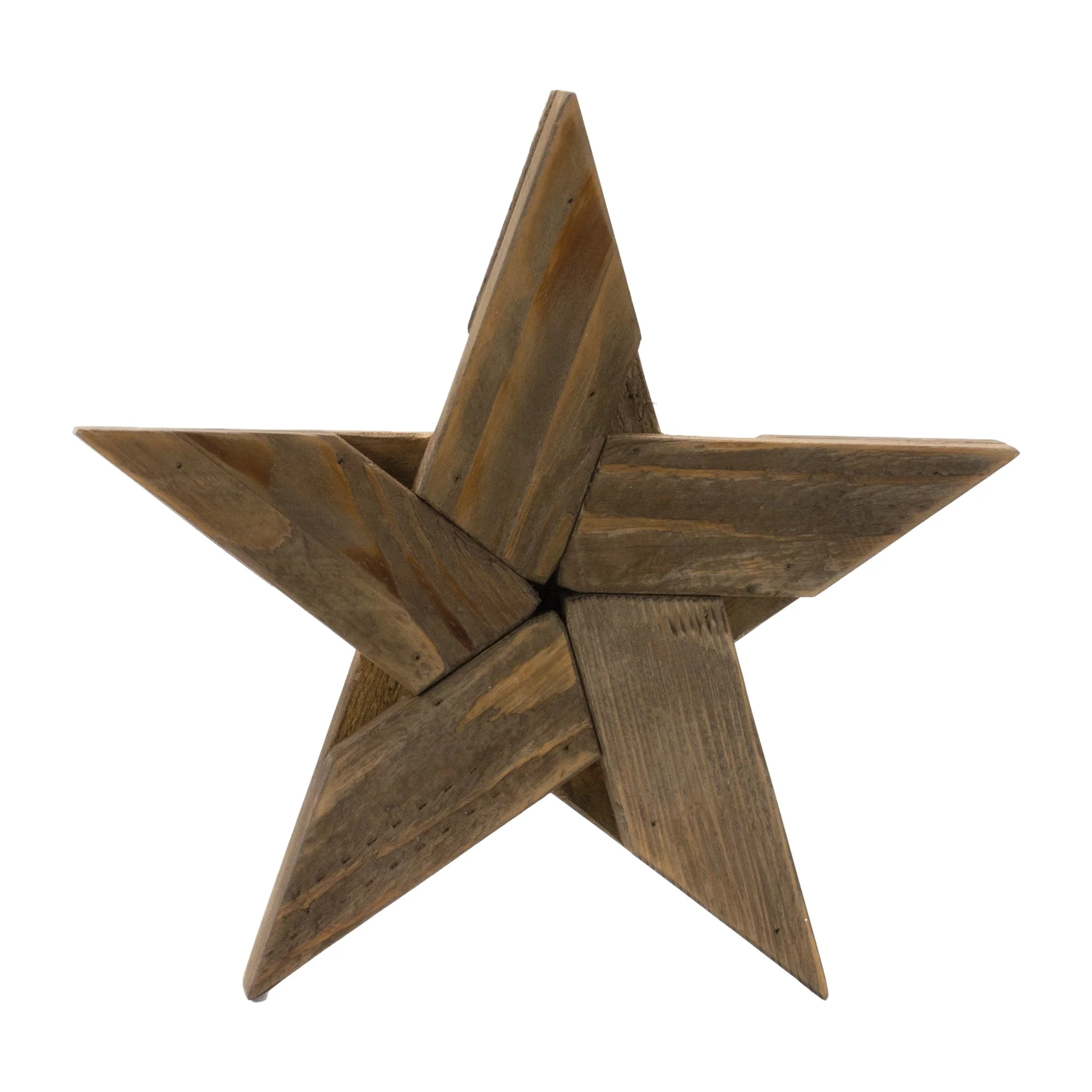 Pine Wood Star Decor (Set of 2) - Image 2