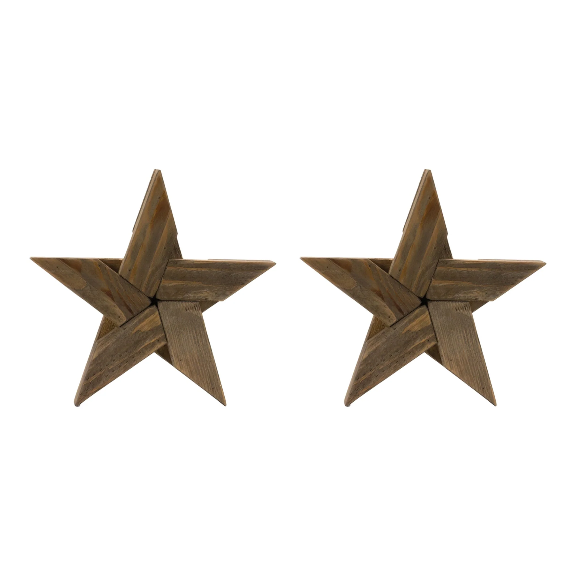 Pine Wood Star Decor (Set of 2) - Image 3