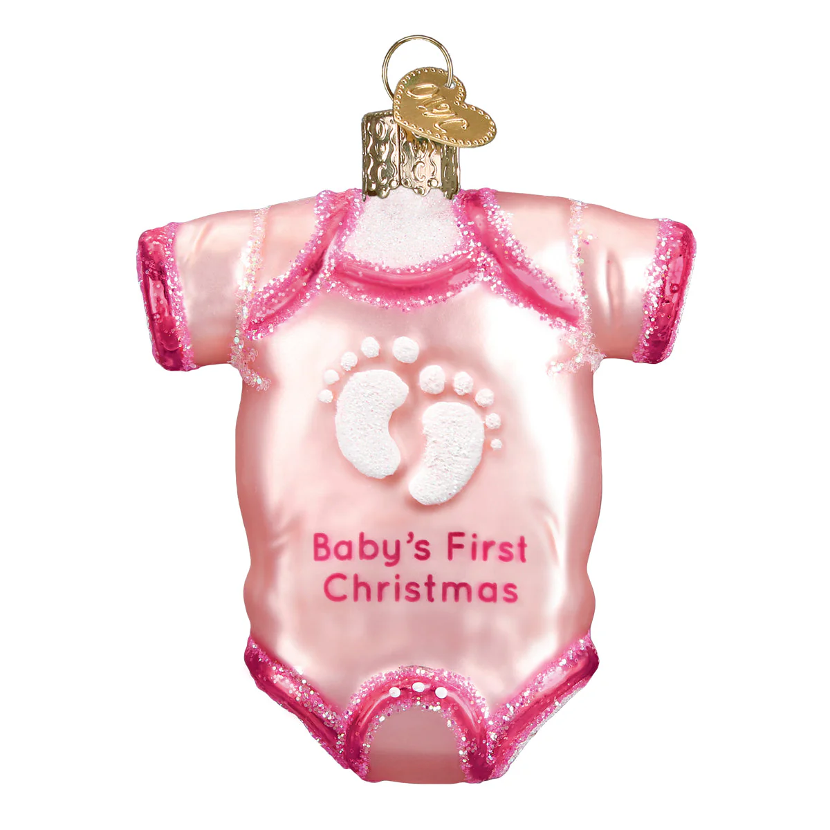 Pink Baby Onesie Ornament - Image 2