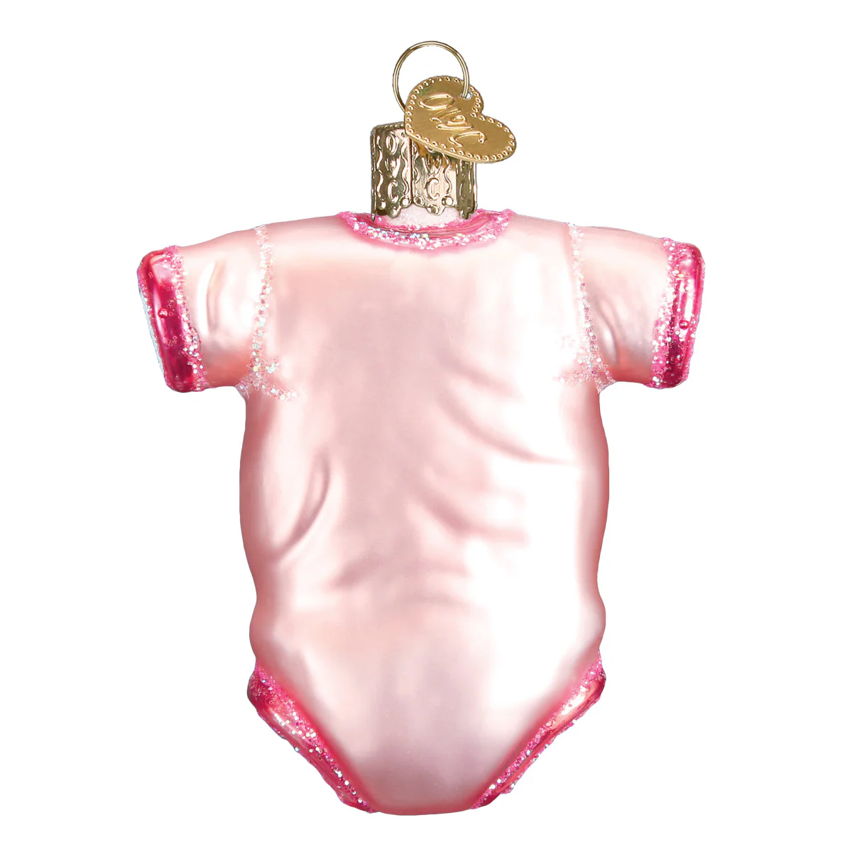 Pink Baby Onesie Ornament - Image 3