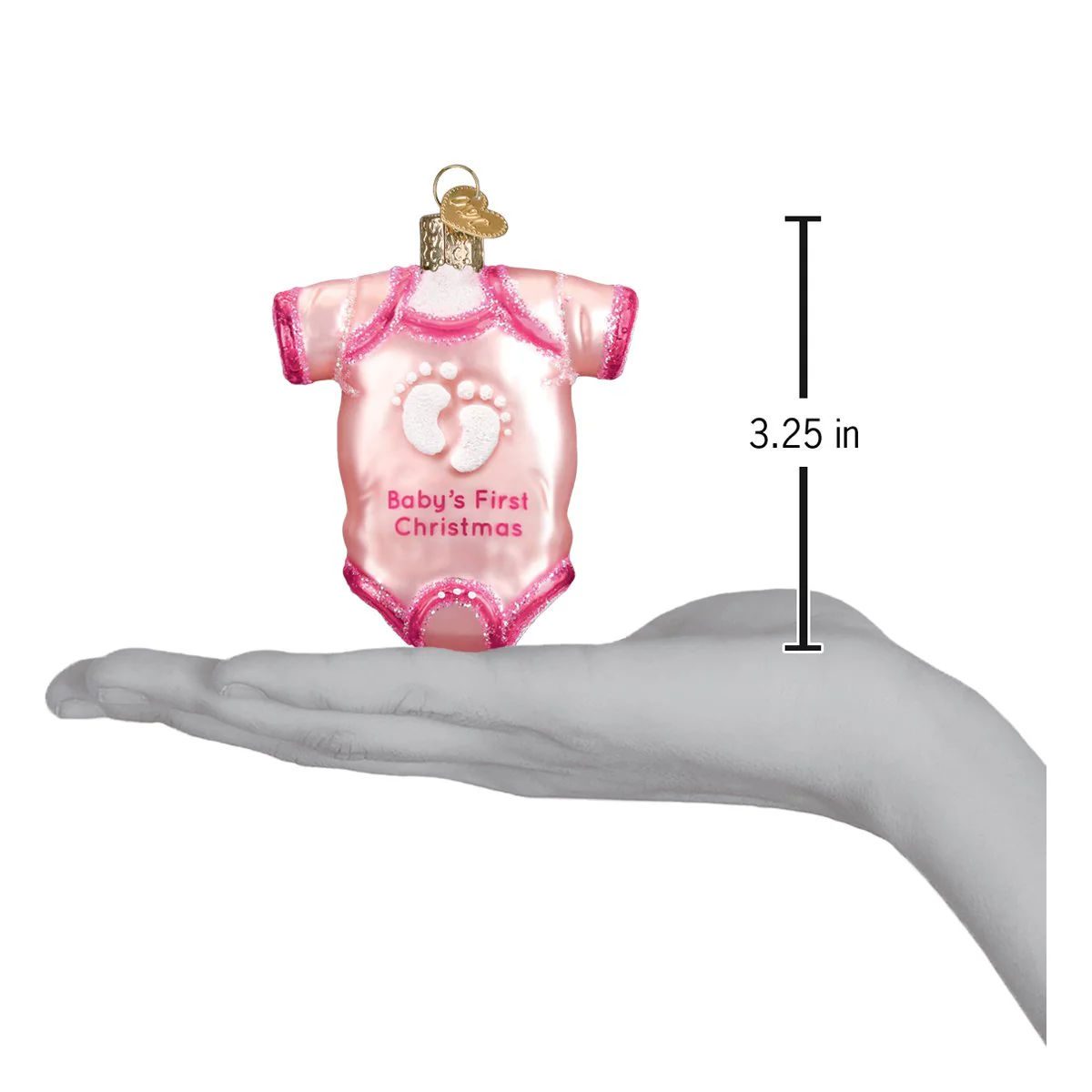 Pink Baby Onesie Ornament - Image 5