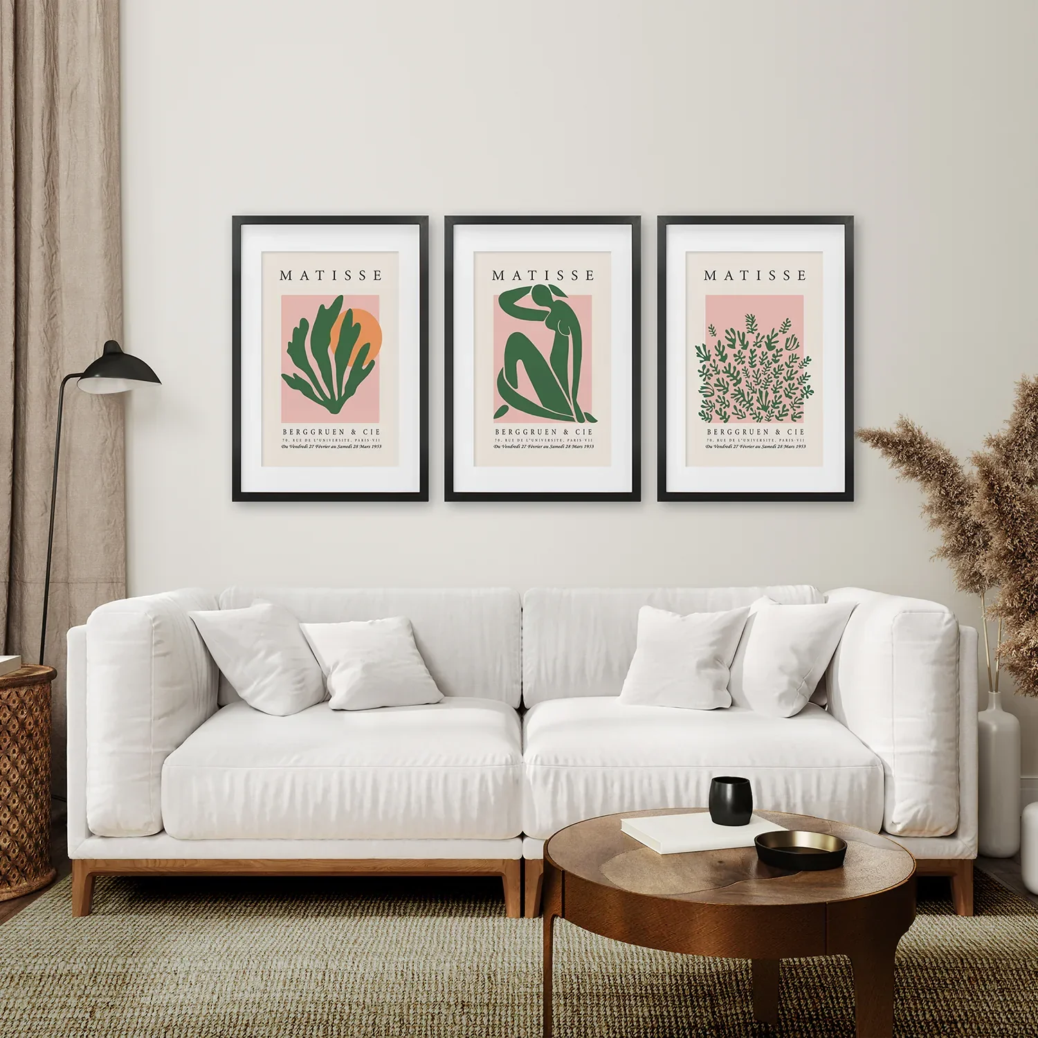 Pink Green Matisse Abstract Wall Prints Set - Image 7