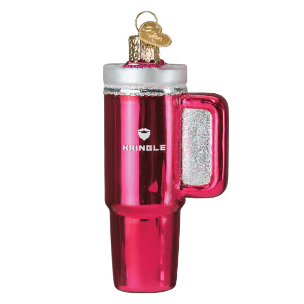 Pink Kringle Cup Ornament - Image 3