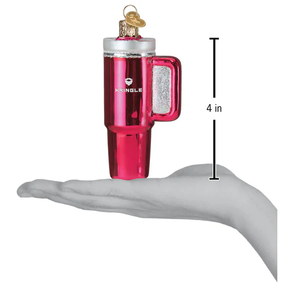 Pink Kringle Cup Ornament - Image 6