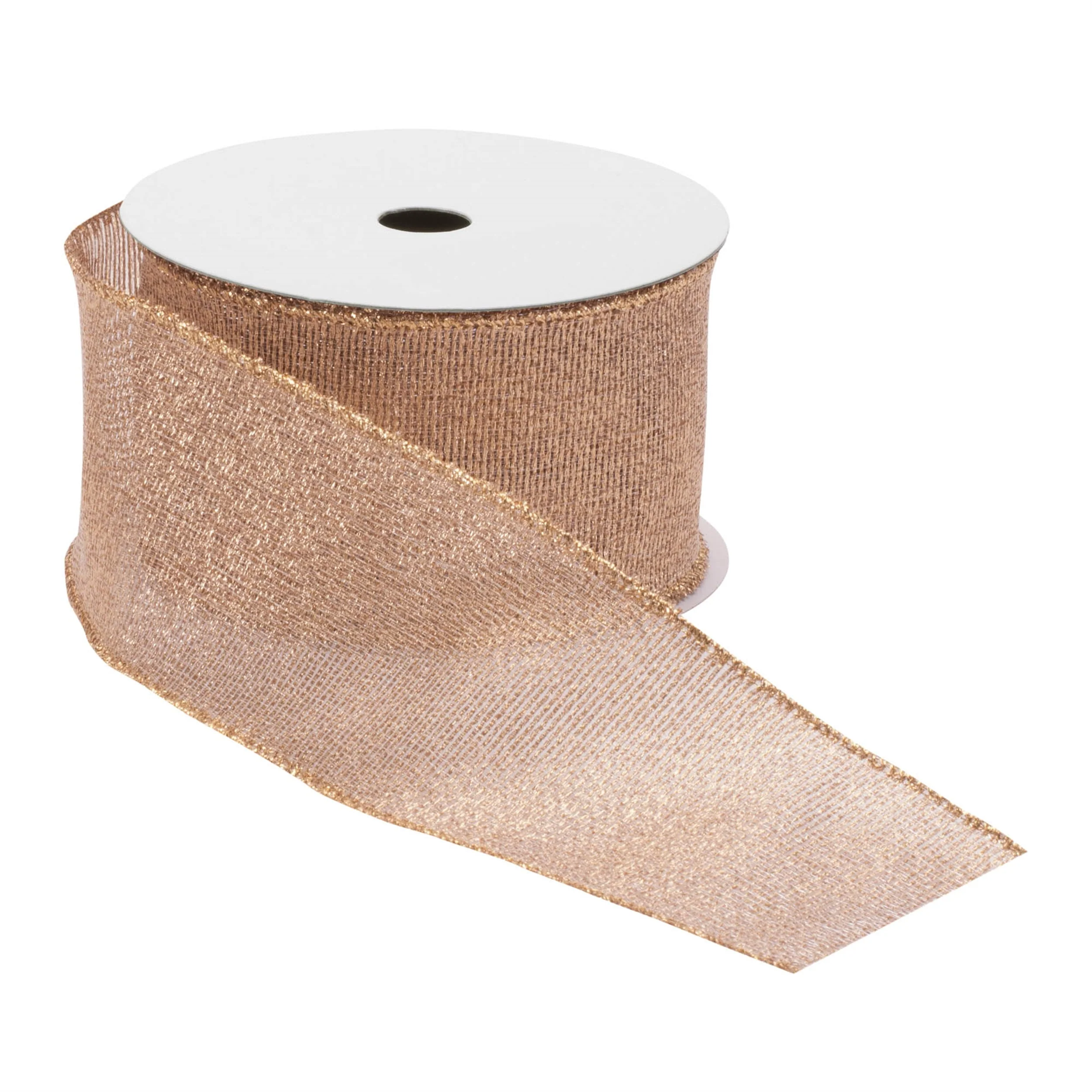 Pink Shimmer Wired Ribbon (Set of 2) - Image 2