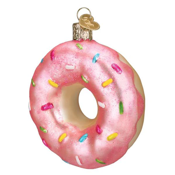 Pink Sprinkles Donut Ornament - Image 3