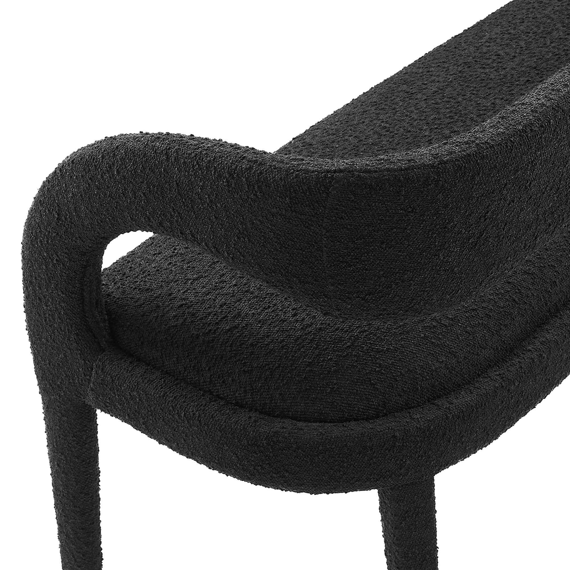 Pinnacle Boucle Fabric Accent Bench by Modway - Image 8
