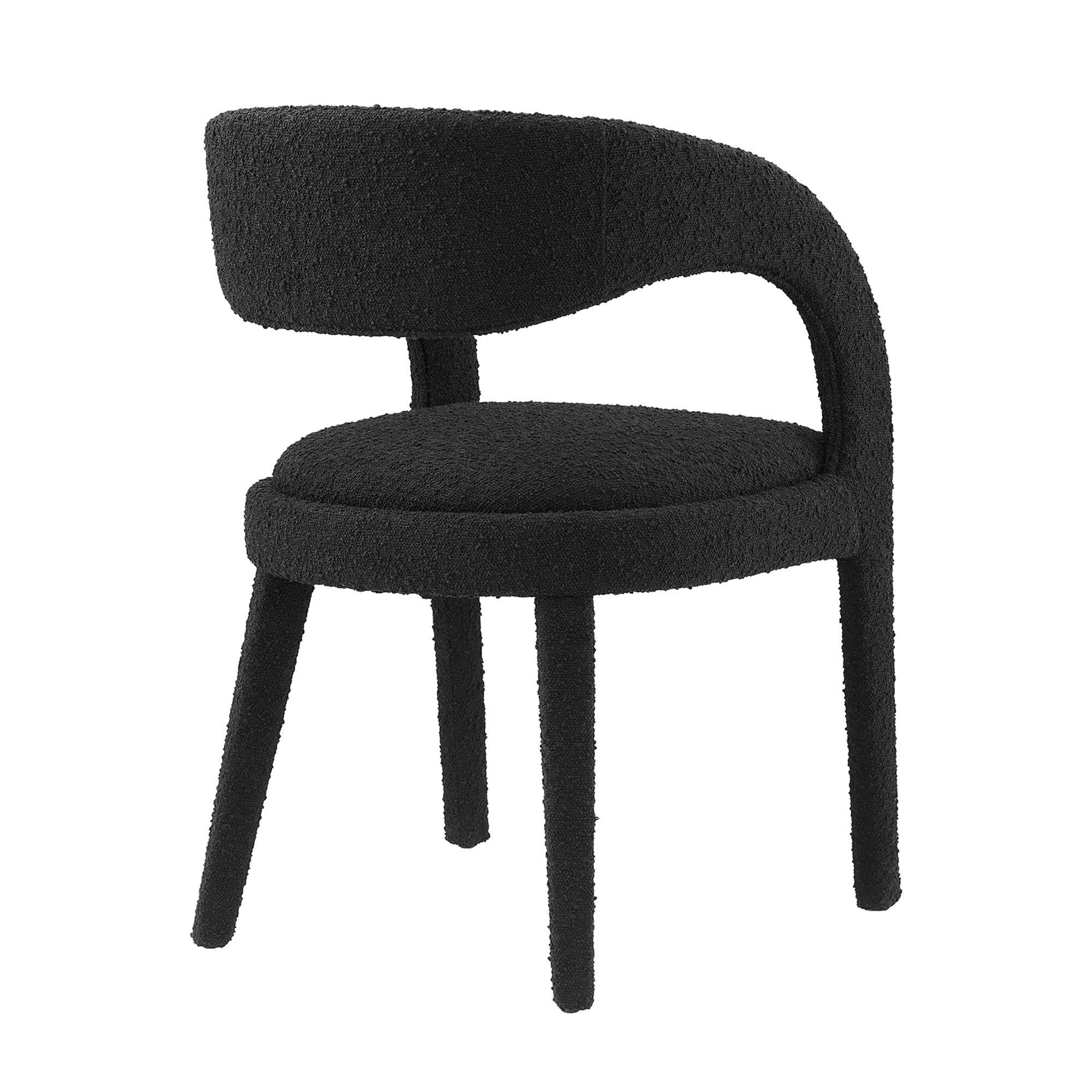 Pinnacle Boucle Upholstered Dining Chair Set of 2 - Image 10