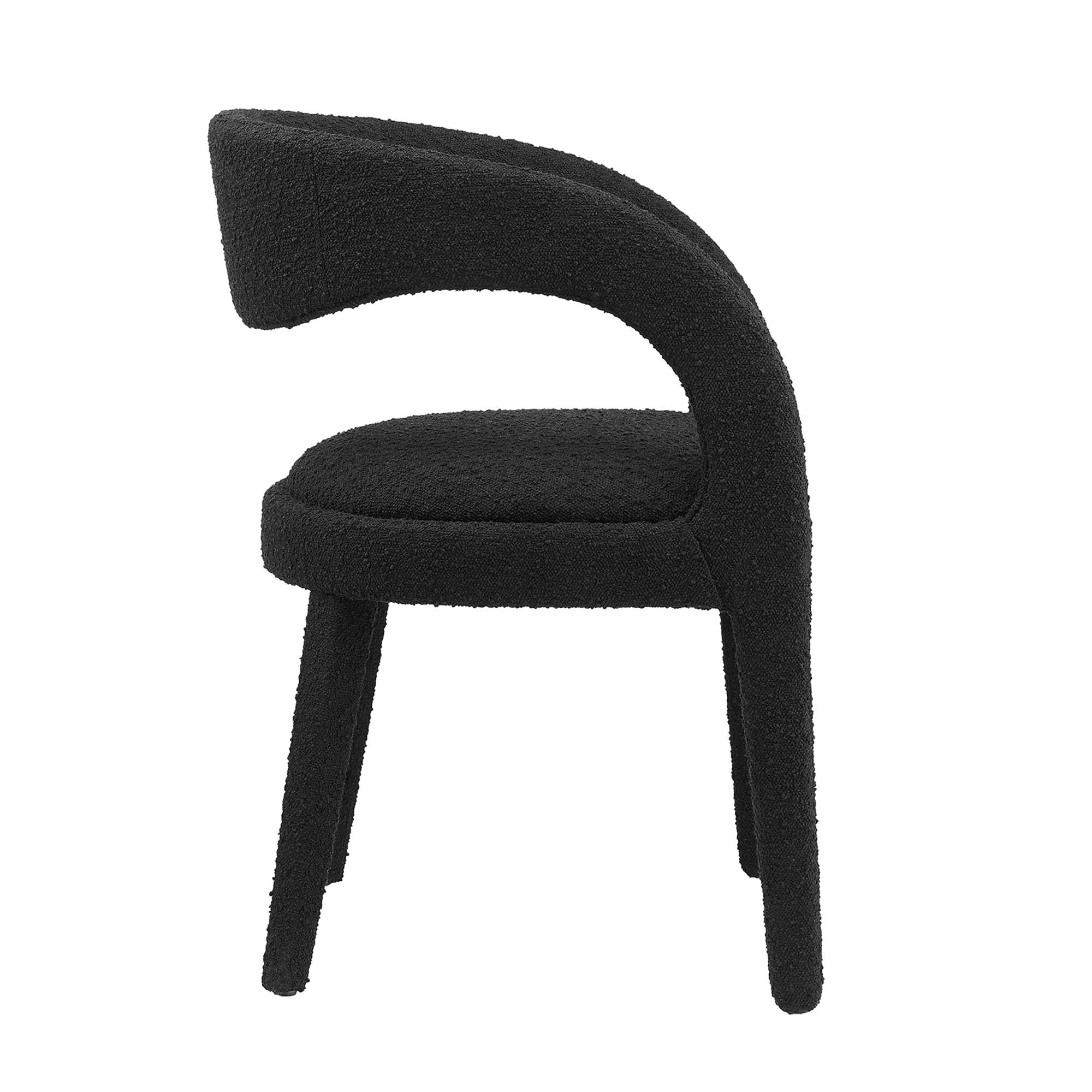 Pinnacle Boucle Upholstered Dining Chair Set of 2 - Image 11