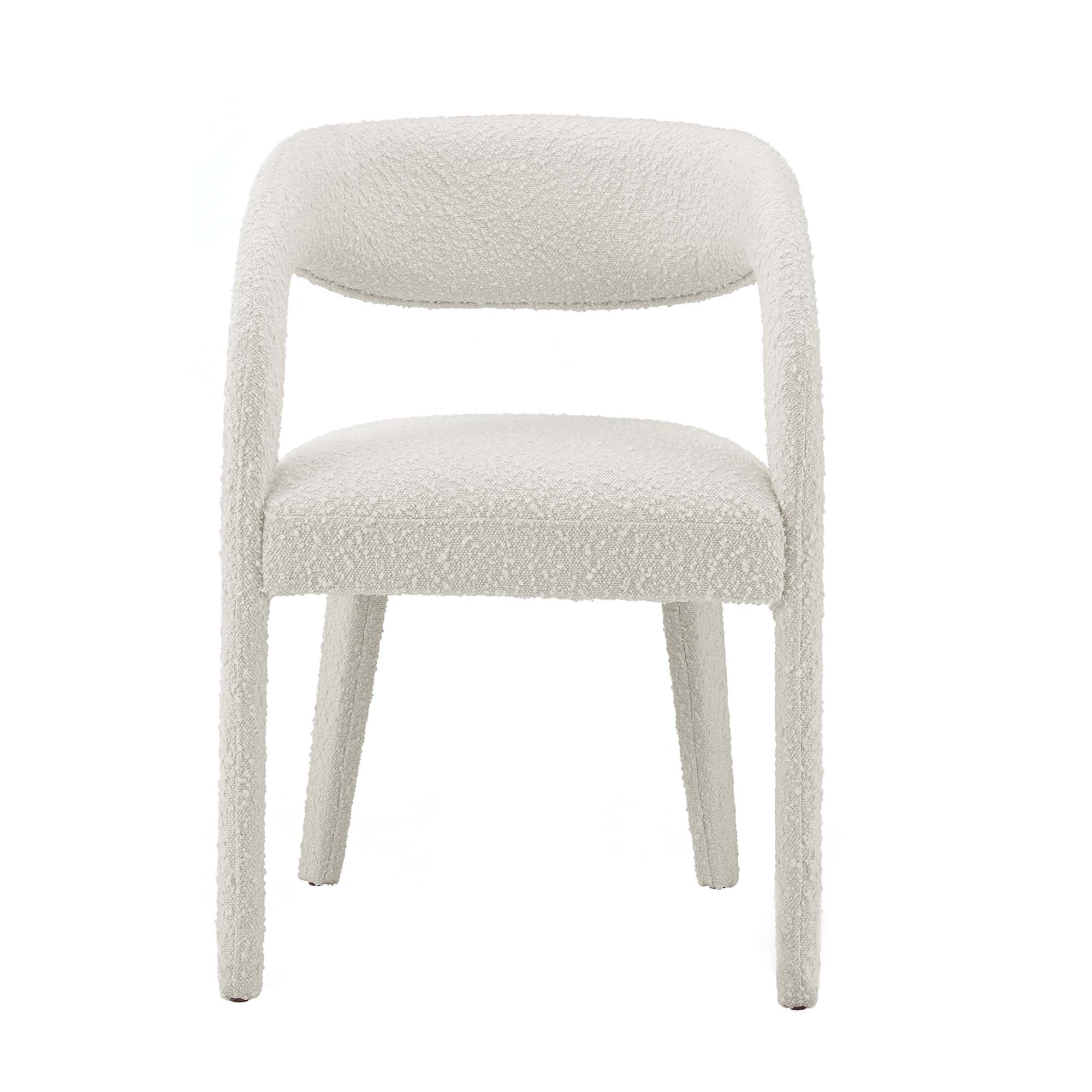 Pinnacle Boucle Upholstered Dining Chair Set of 2 - Image 6