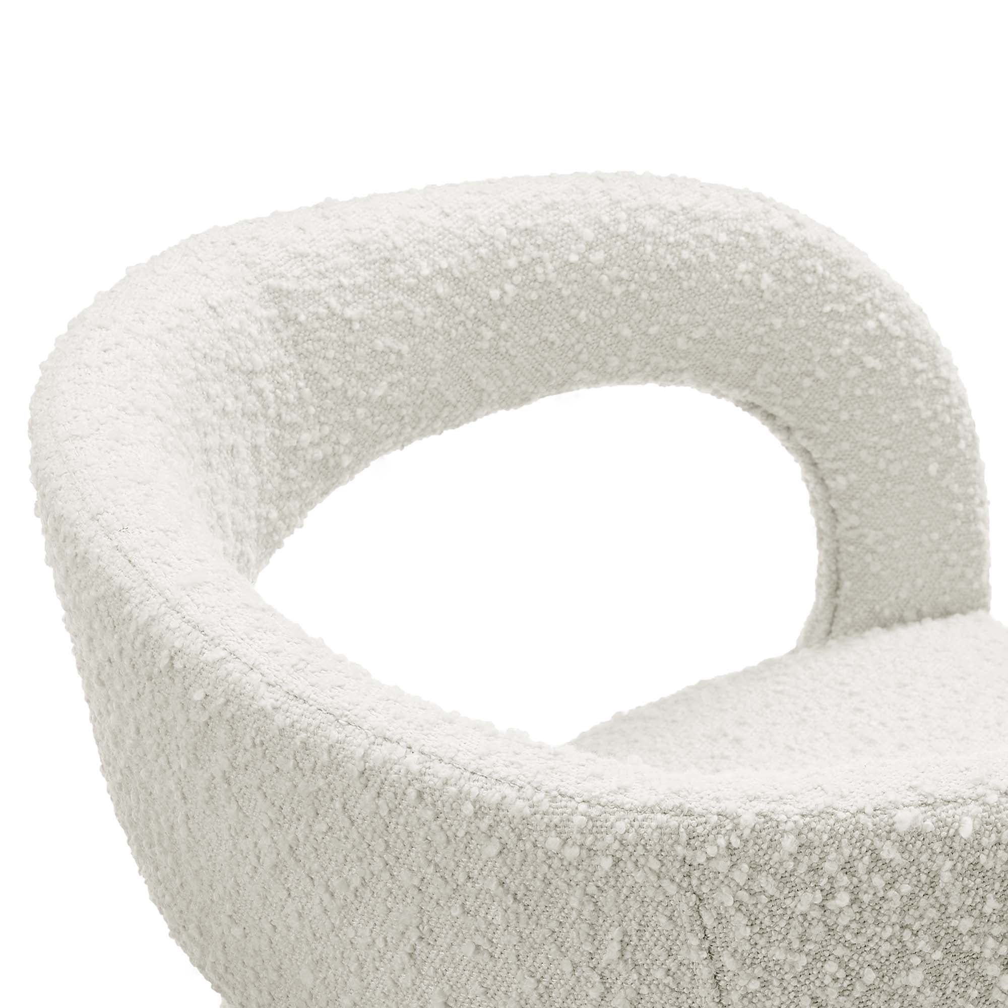 Pinnacle Boucle Upholstered Dining Chair Set of 2 - Image 7
