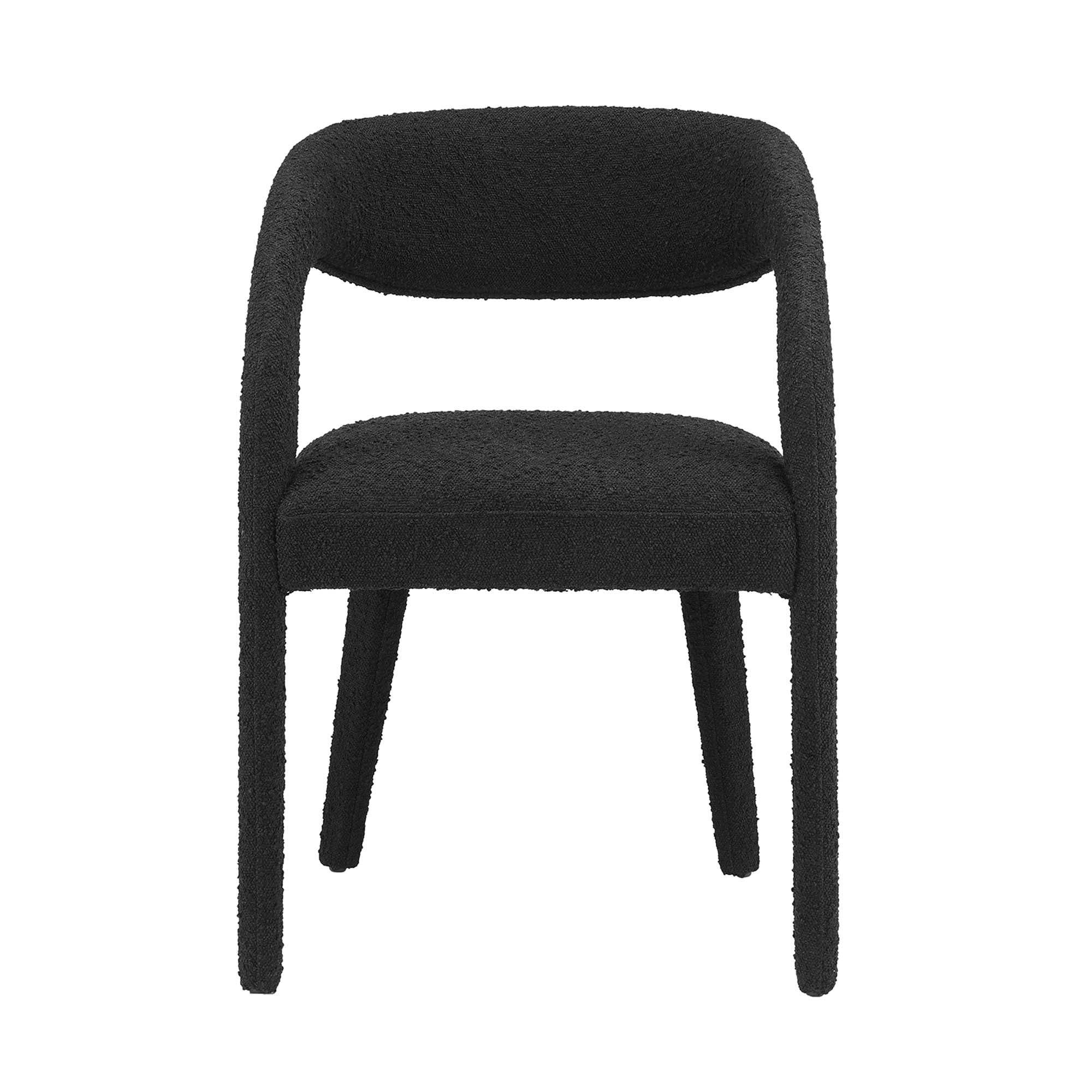 Pinnacle Boucle Upholstered Dining Chair Set of 2 - Image 9