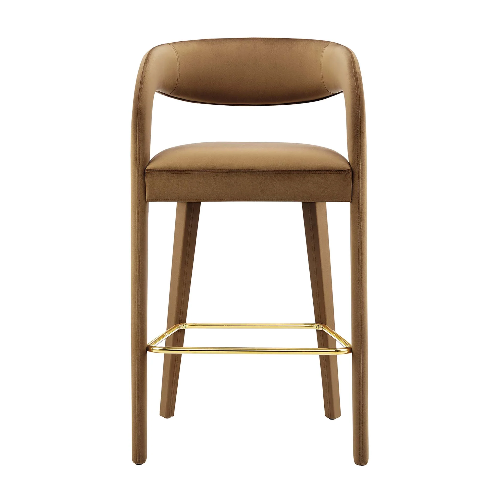 Pinnacle Performance Velvet Bar Stool Set of 2 by Modway - Image 6