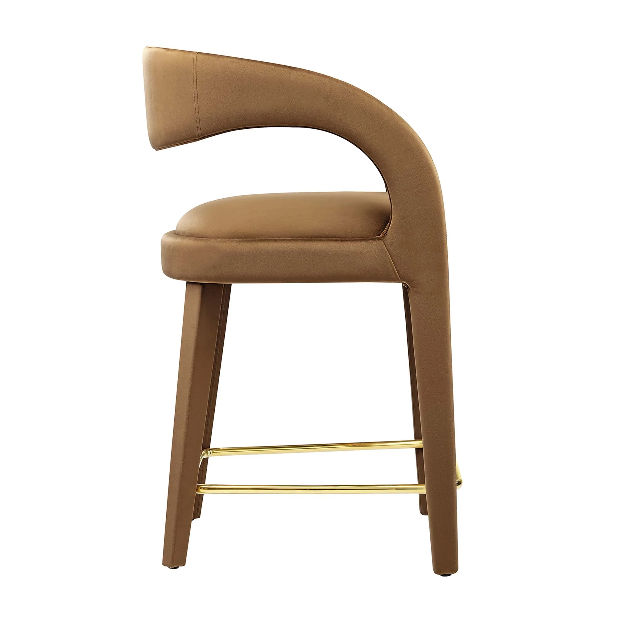 Pinnacle Performance Velvet Counter Stool Set of 2 by Modway - Image 4