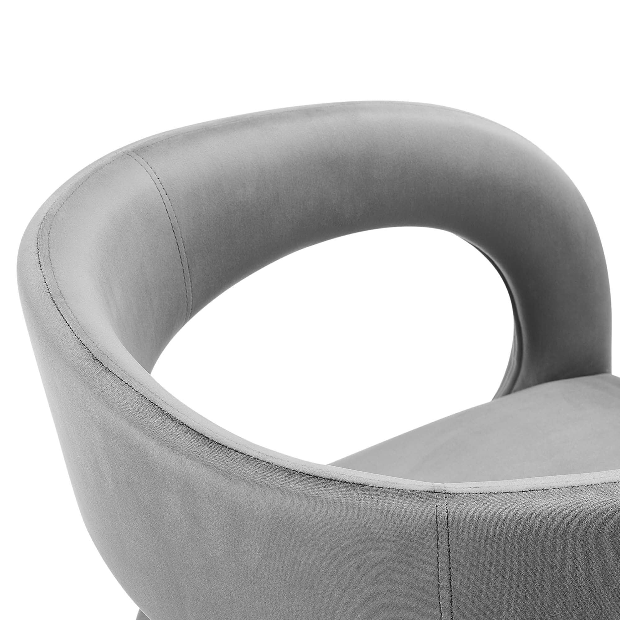 Pinnacle Performance Velvet Dining Chair Set of Two by Modway - Image 8