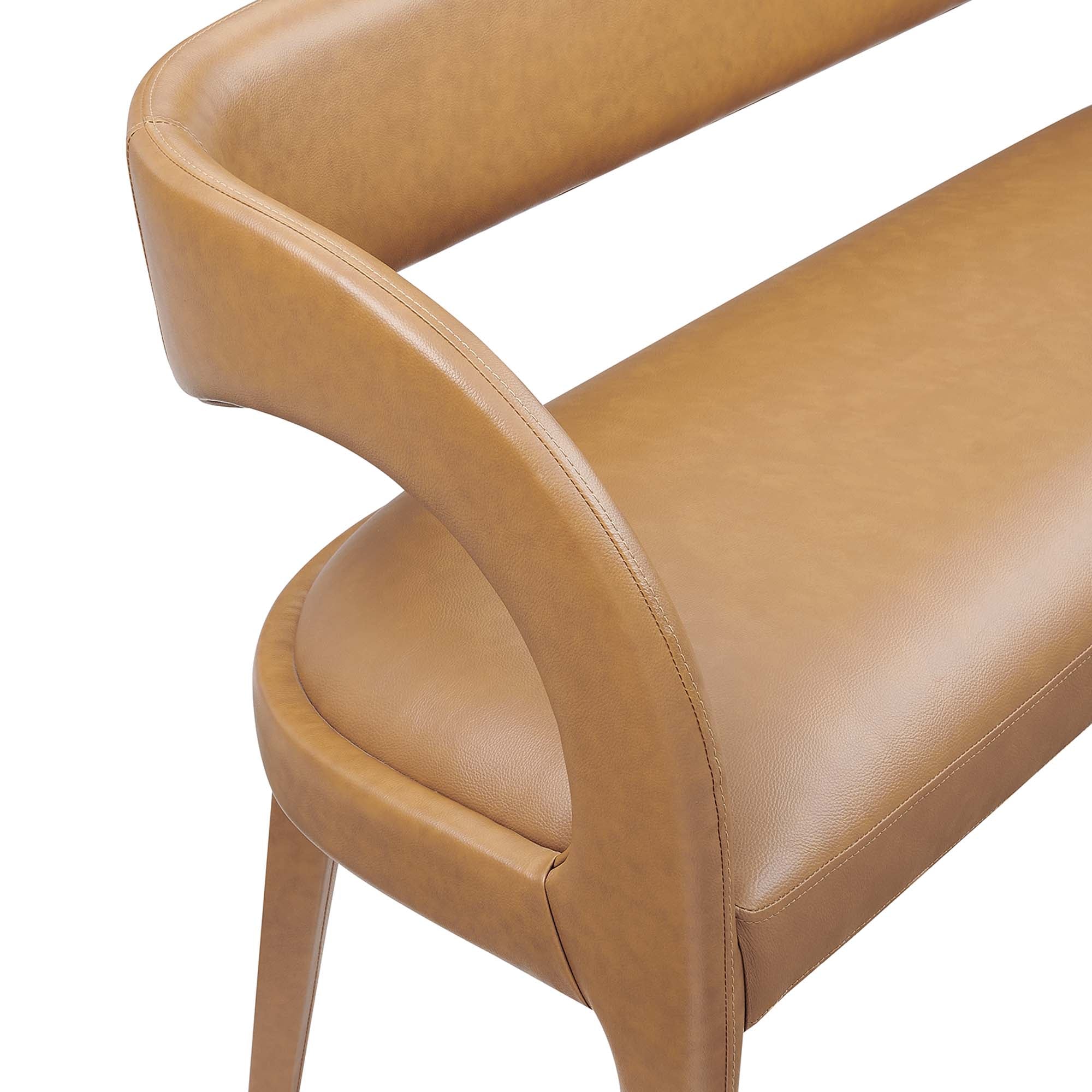 Pinnacle Vegan Leather Accent Bench by Modway - Image 7