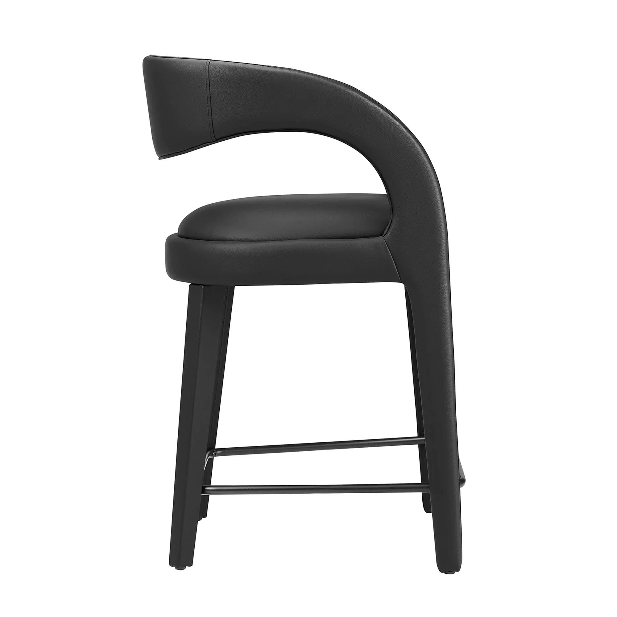 Pinnacle Vegan Leather Counter Stool Set of 2 by Modway - Image 11
