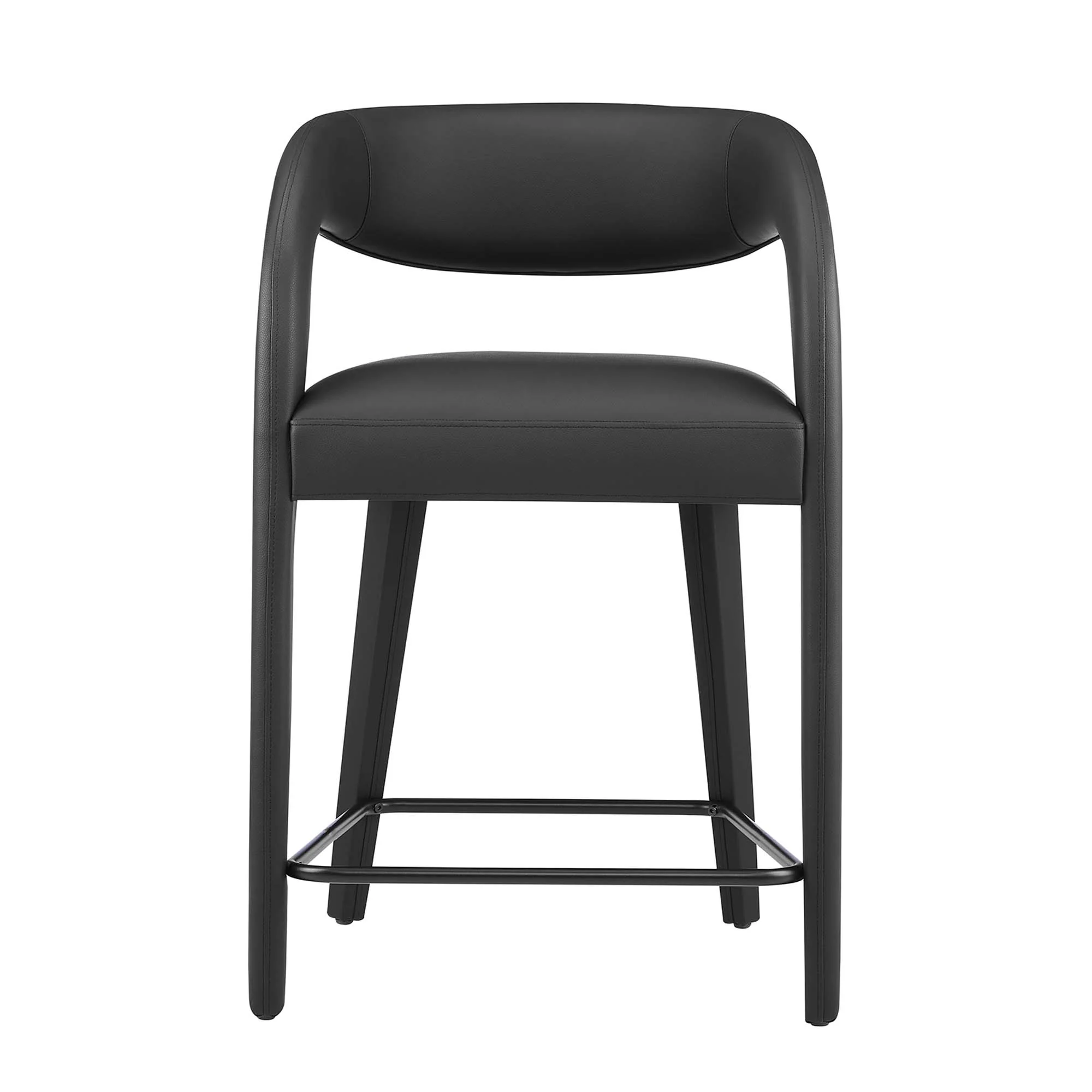 Pinnacle Vegan Leather Counter Stool Set of 2 by Modway - Image 9