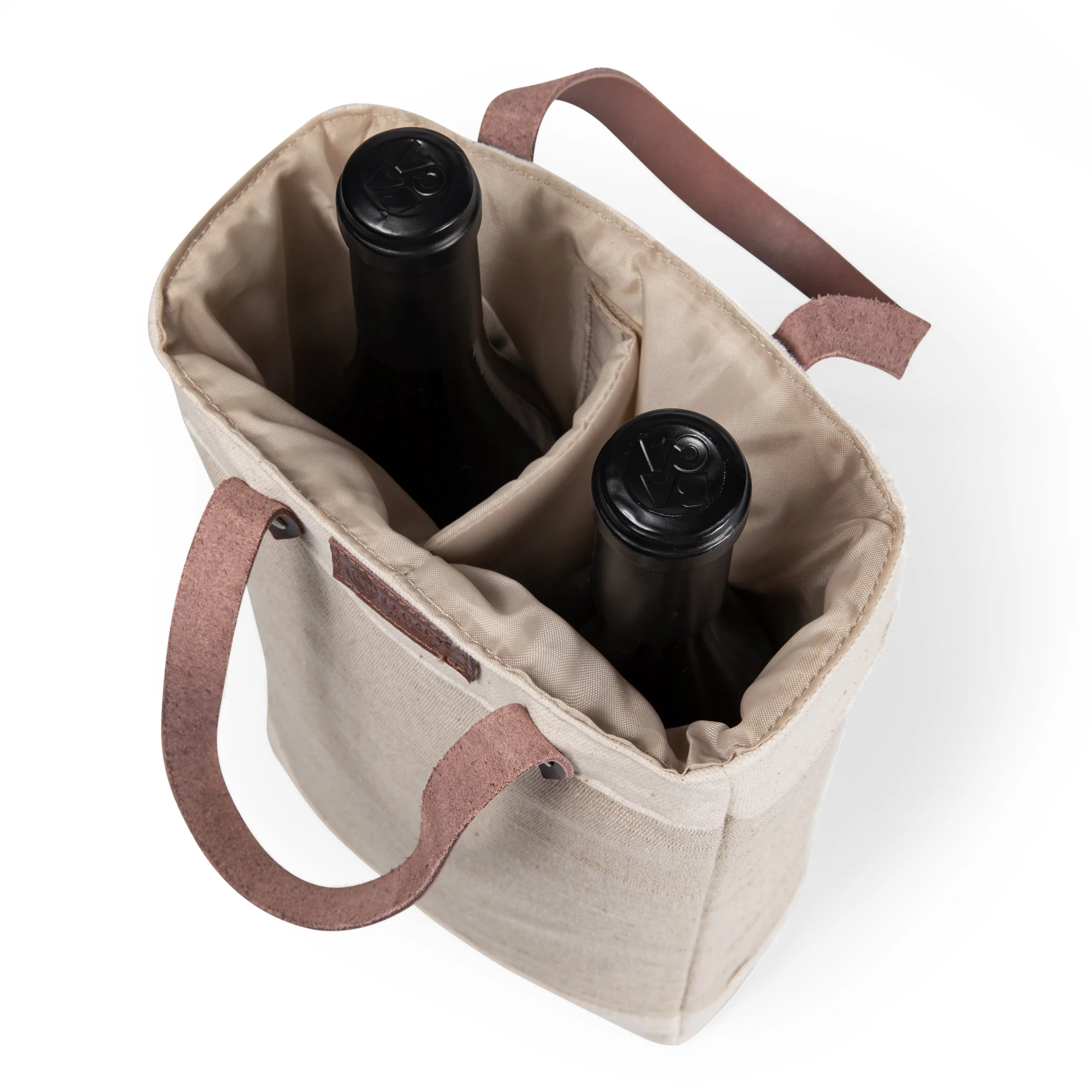Pinot Jute 2 Bottle Insulated Wine Bag - Image 11