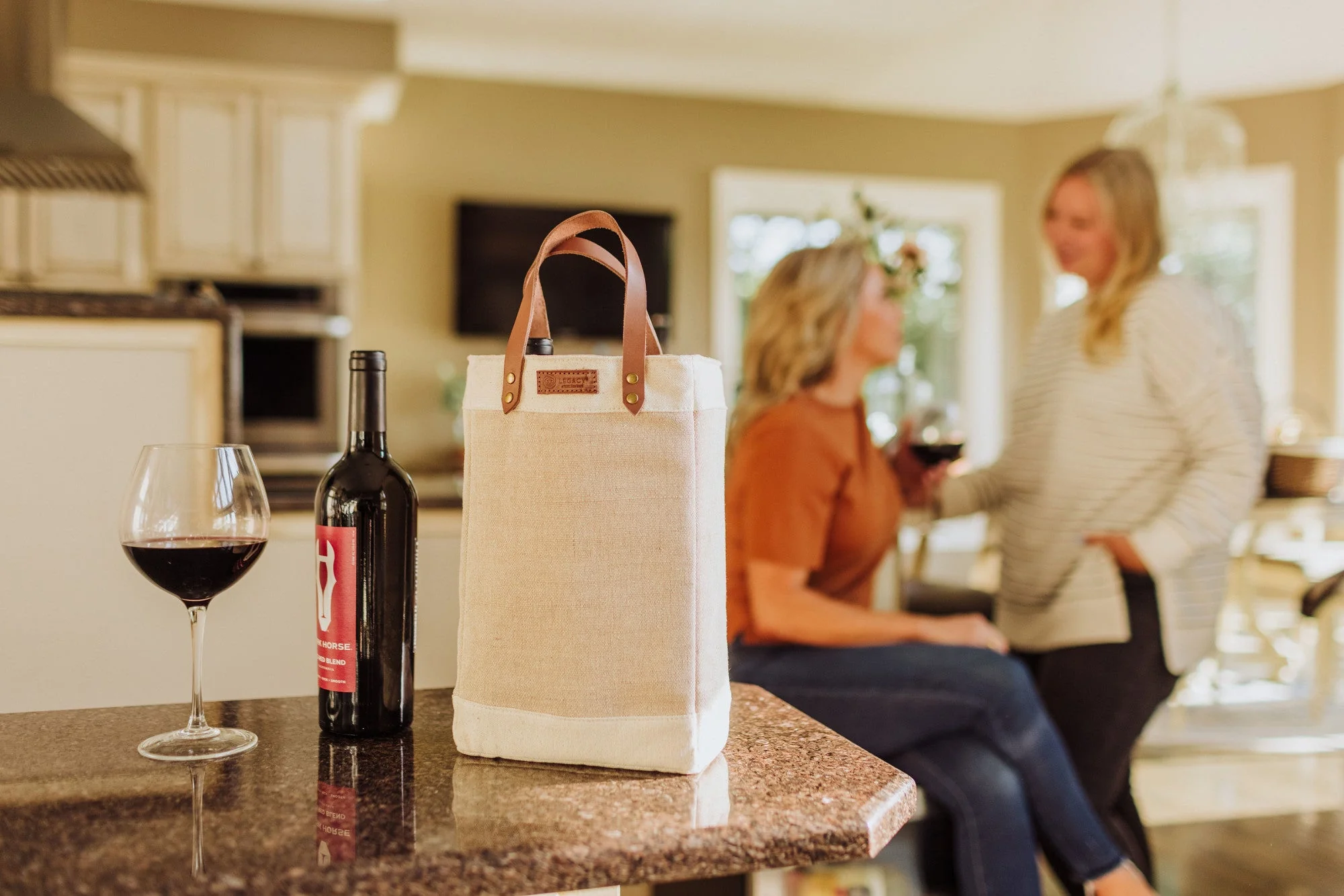 Pinot Jute 2 Bottle Insulated Wine Bag - Image 4