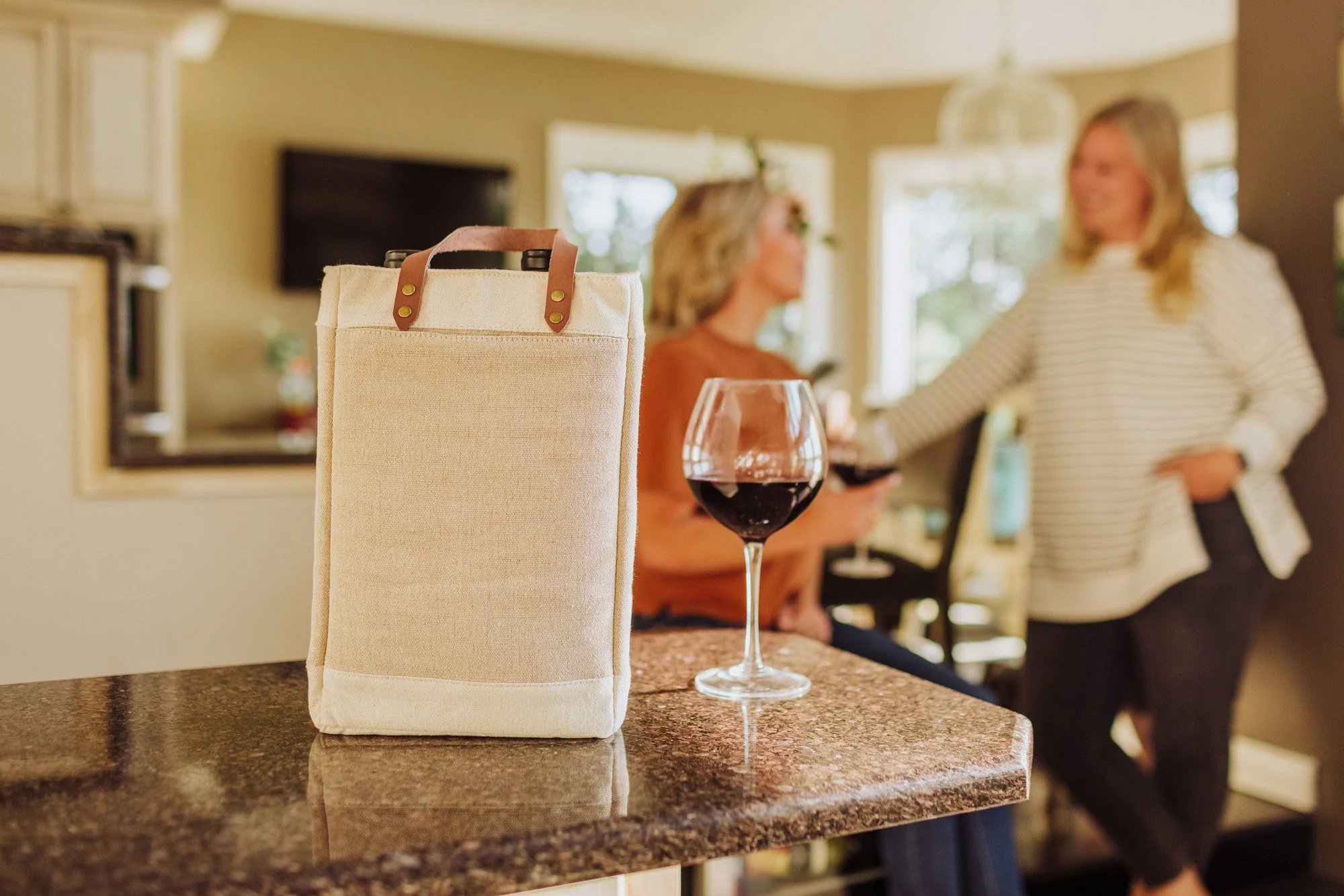 Pinot Jute 2 Bottle Insulated Wine Bag - Image 8